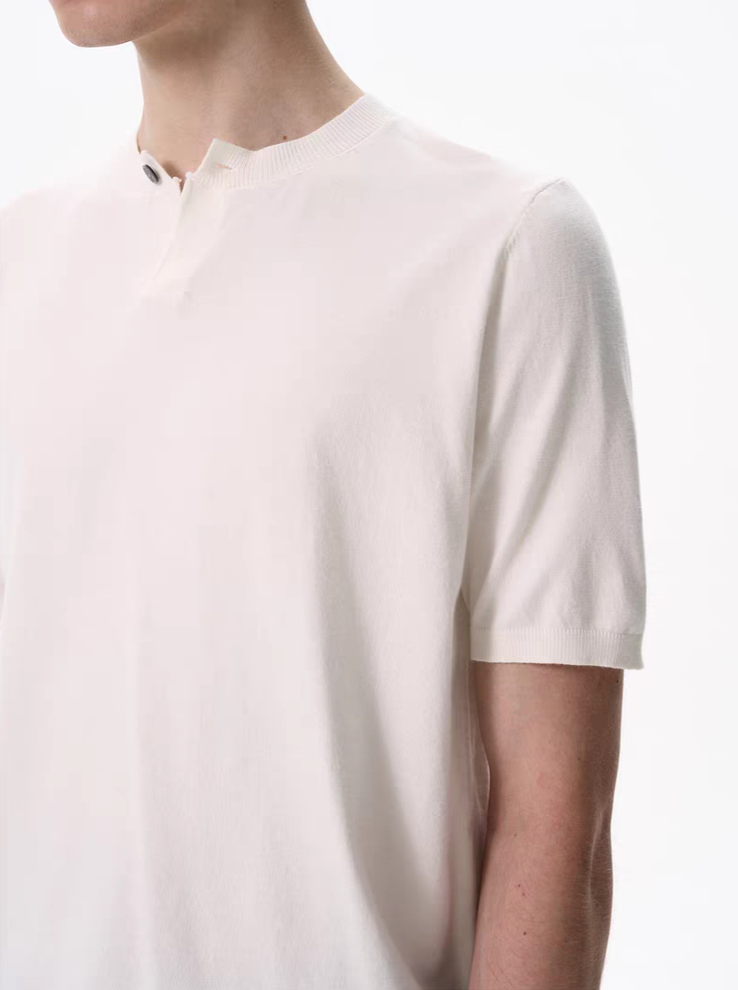 008. Henley Knit Shirt