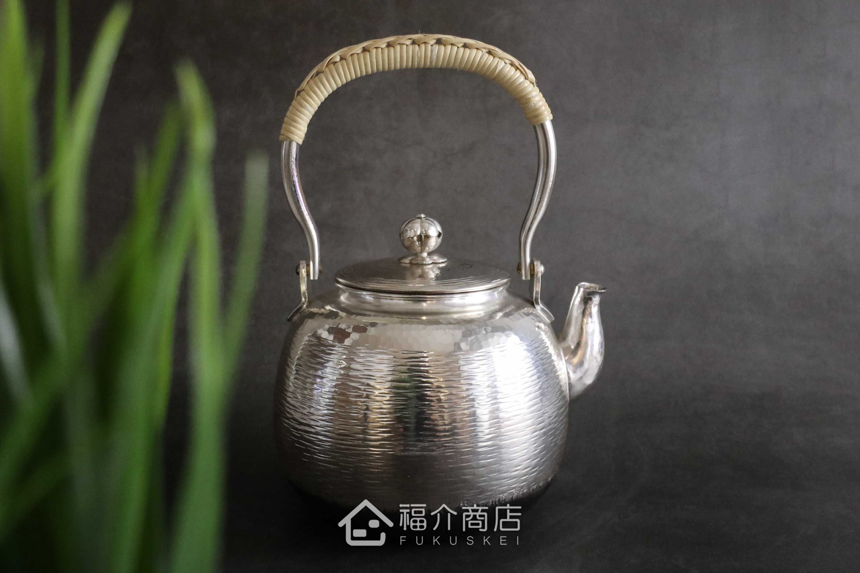 福介商店｜【秀峰堂】丸型5號銀瓶湯沸1L