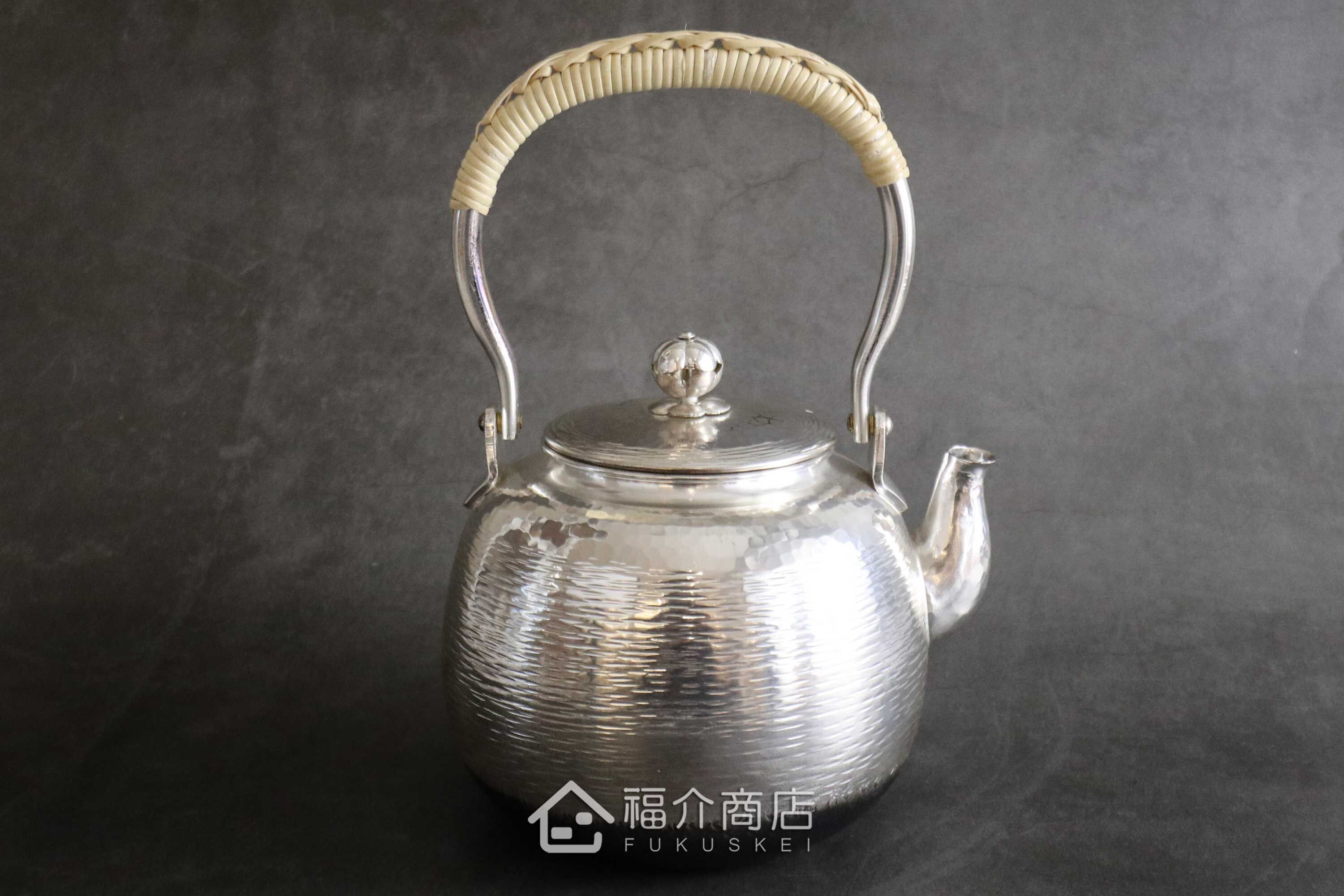 福介商店｜【秀峰堂】丸型5號銀瓶湯沸1L