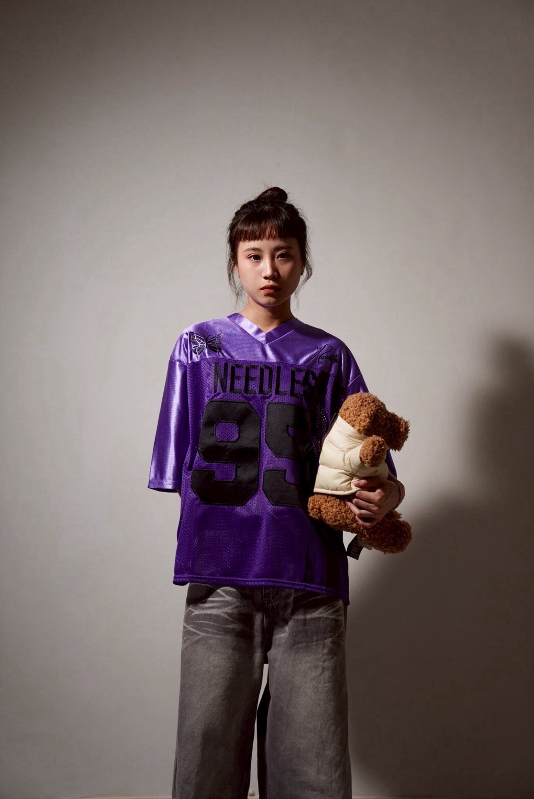 【Focus Store】現貨秒發 Beams x Needles Jersey "Purple" 紫色 球衣 別注款