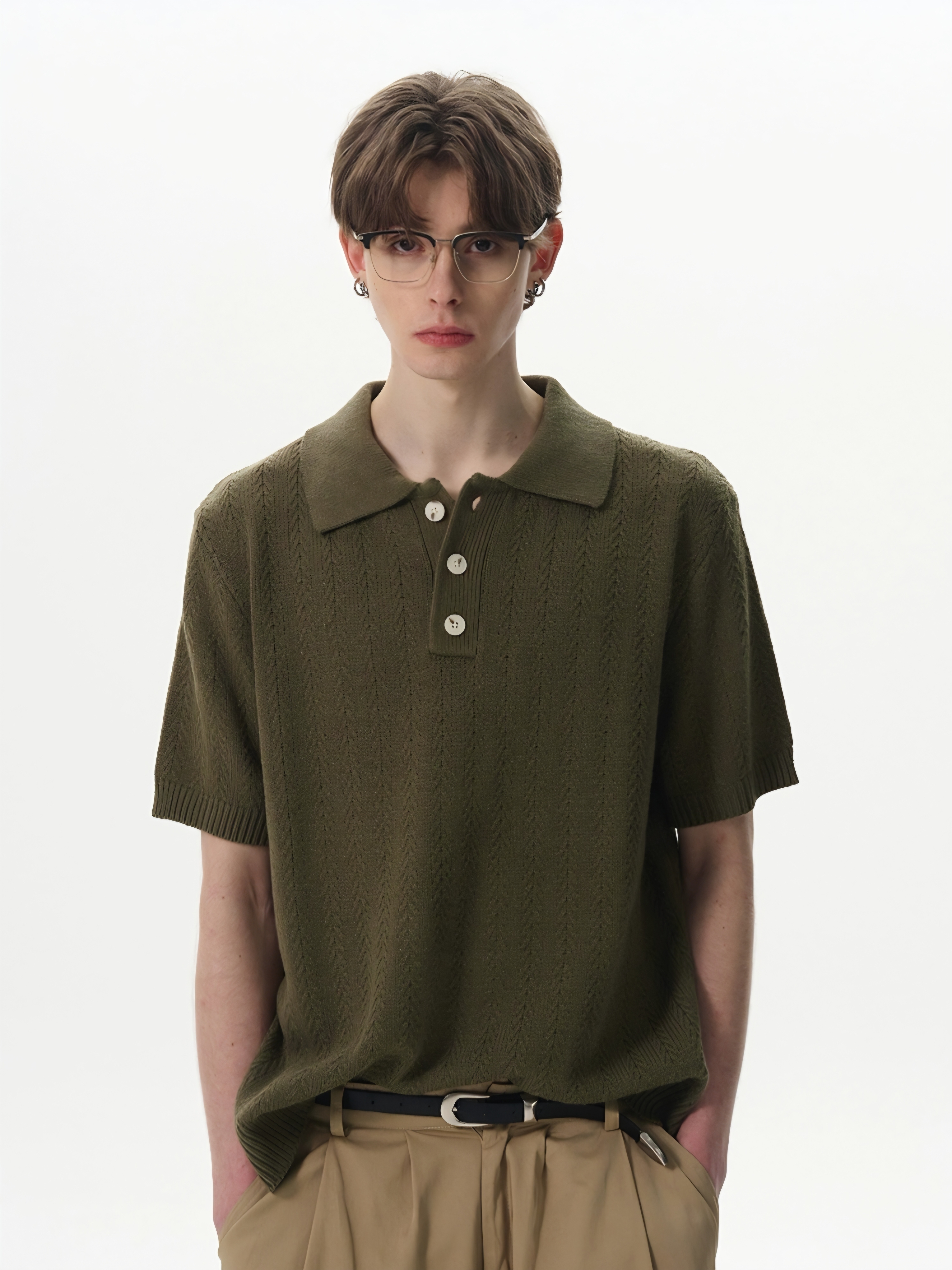 010. Knitted Polo Shirt