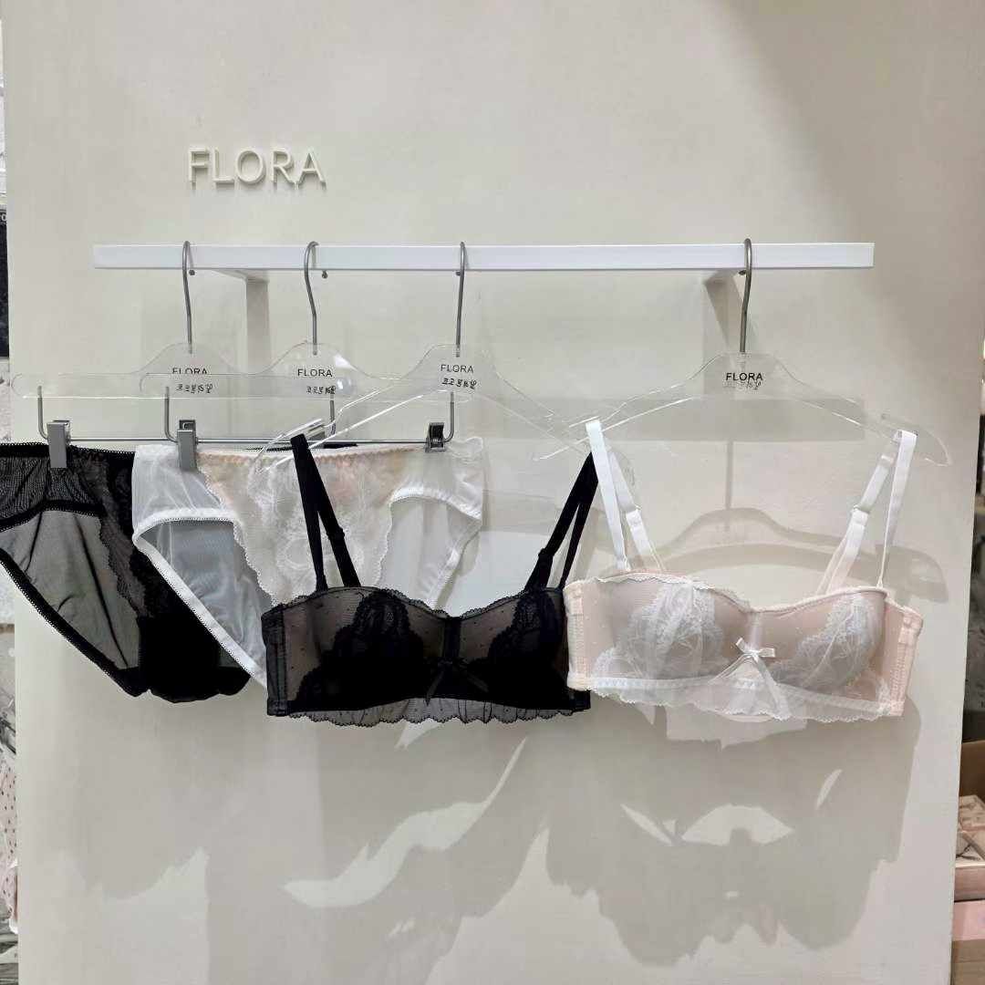 FL5124 平口波點內衣套裝(肩帶可拆)