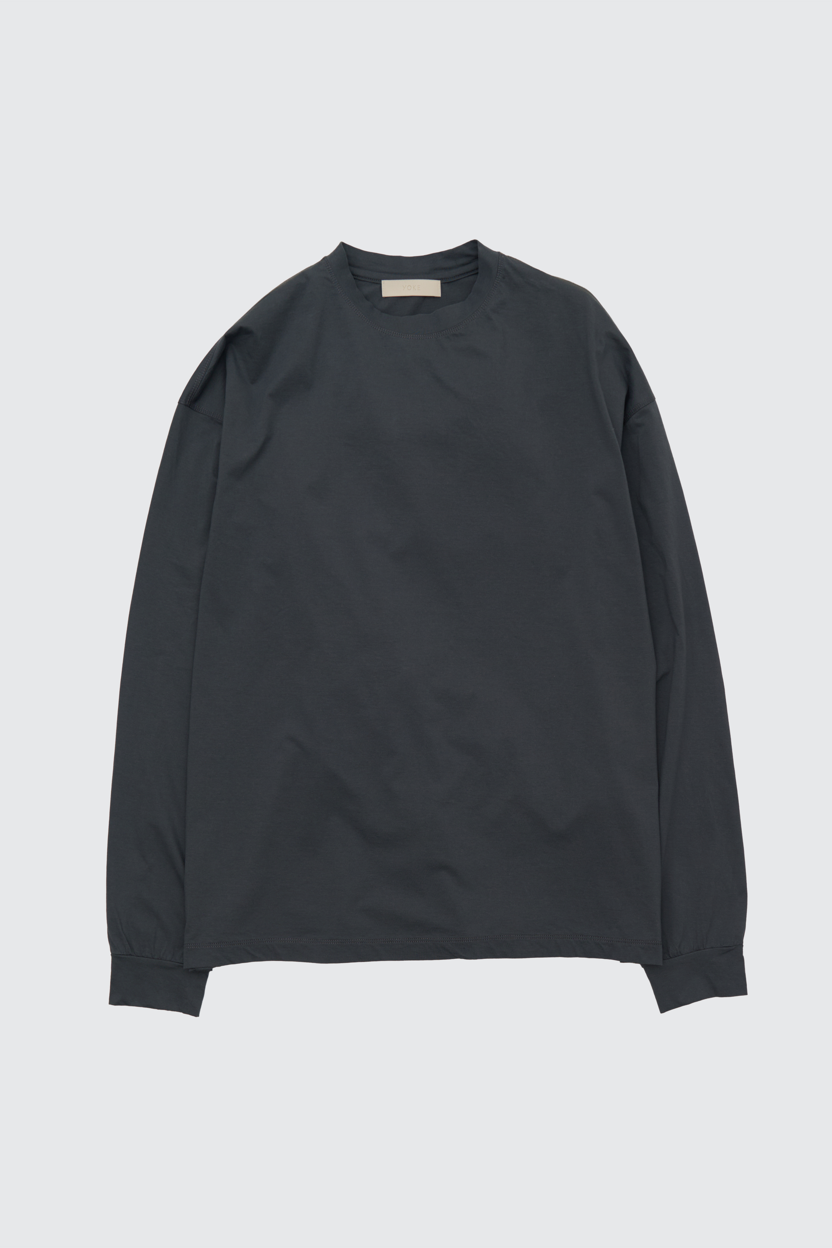 YOKE SUVIN COTTON YOKE T-SHIRT LONG SLEEVES (3COL)