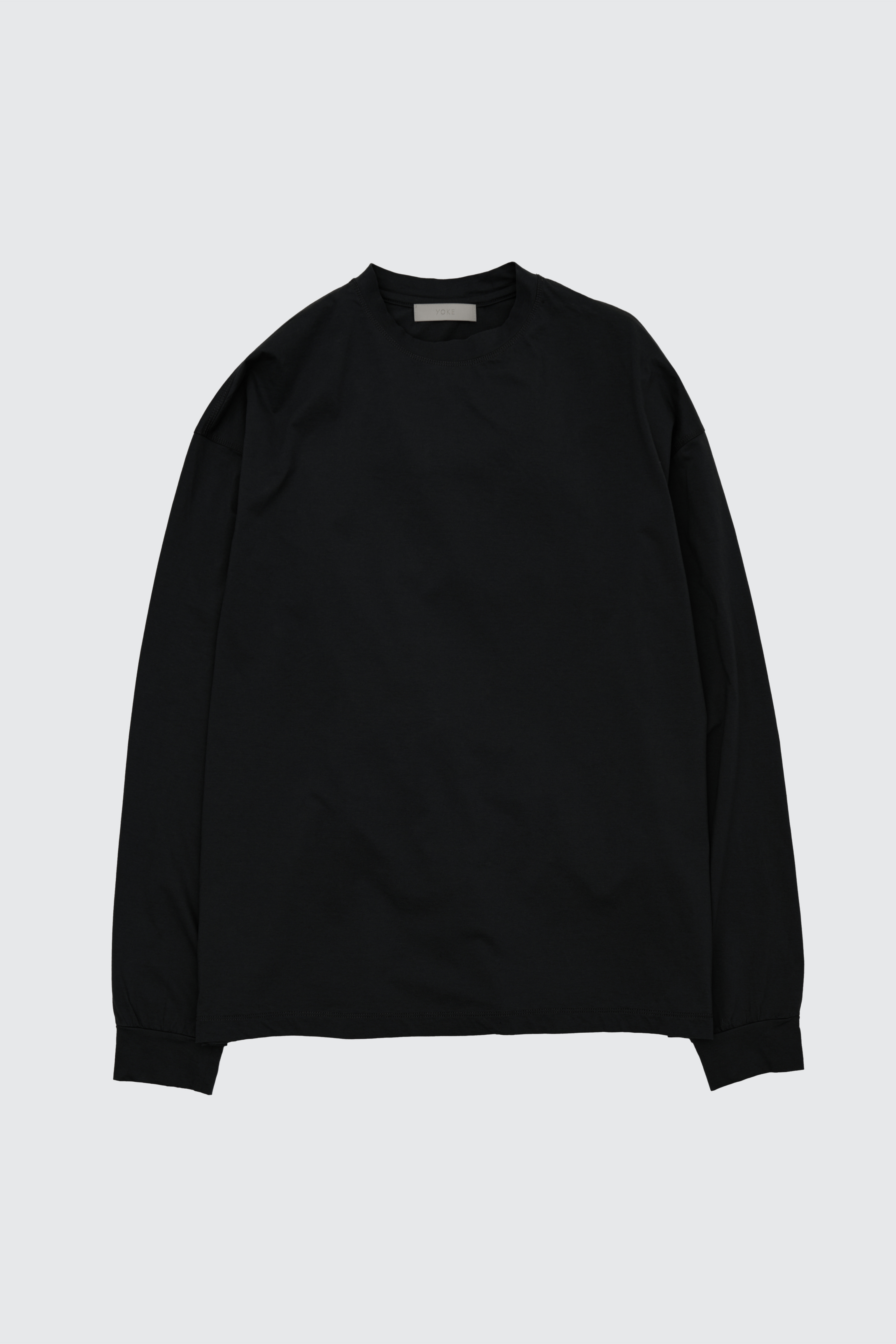 YOKE SUVIN COTTON YOKE T-SHIRT LONG SLEEVES (3COL)