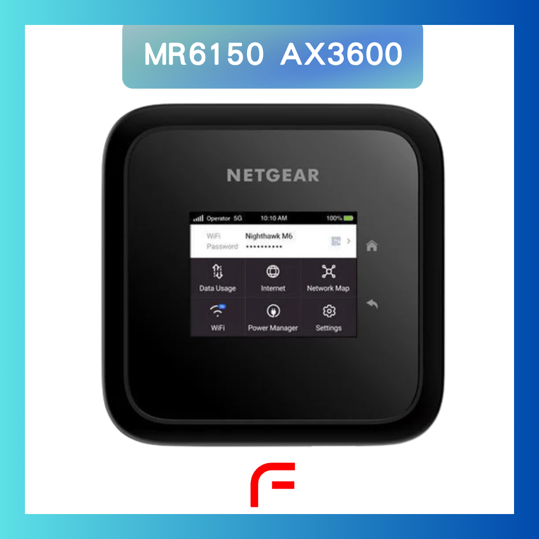 NETGEAR Nighthawk (MR6150) M6 5G AX3600 WiFi 6 流動熱點路由器 1G LAN | 2.4 吋 LCD