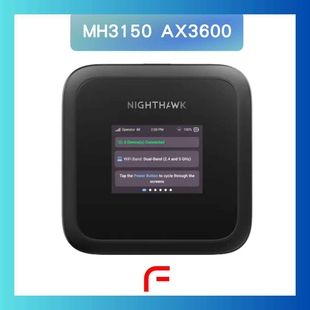 NETGEAR Nighthawk (MH3150) M3 5G Sub 6 AX3600 WiFi 6 流動熱點，5Gbps USB-C | 2.4吋 LCD