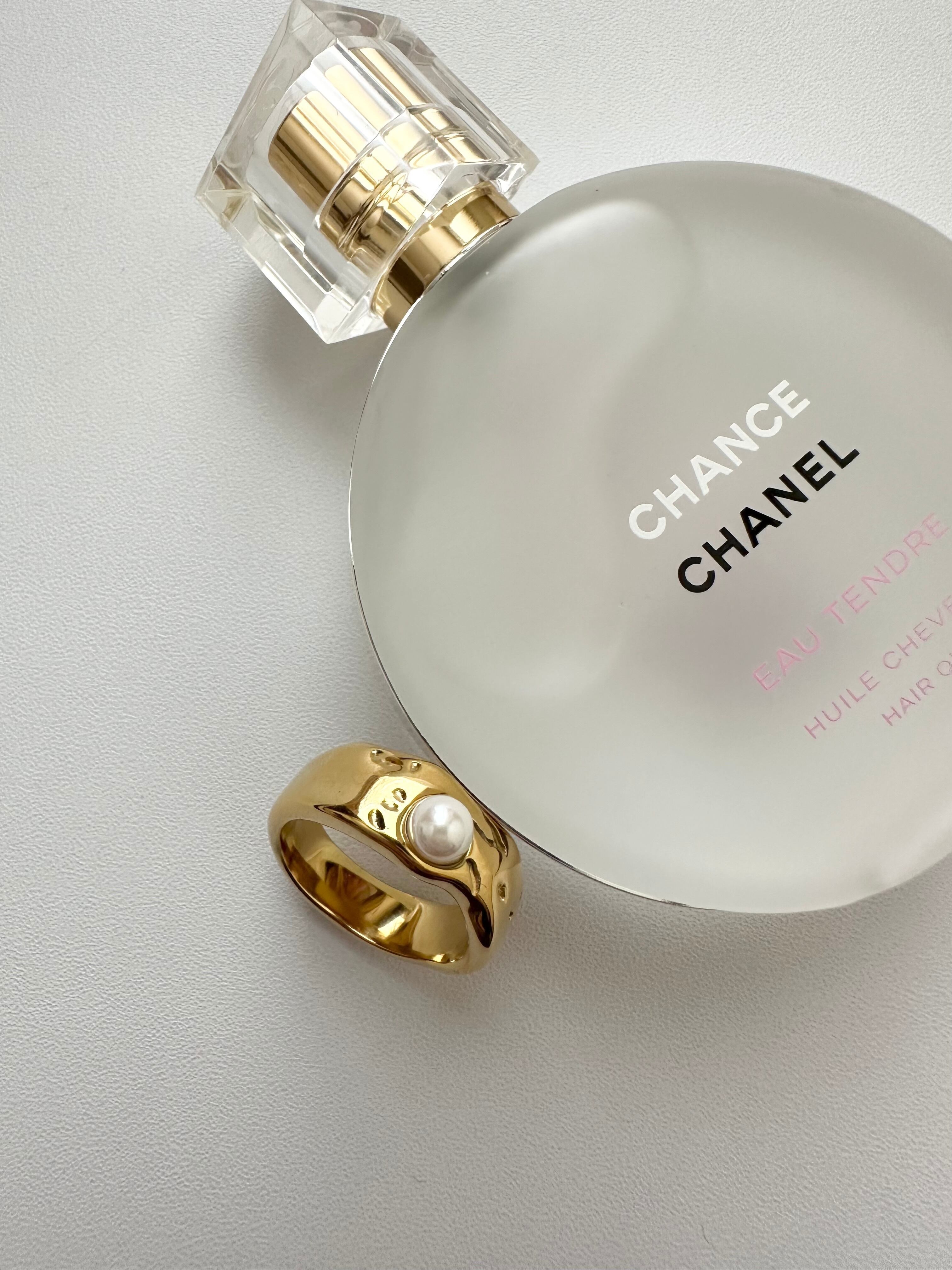 SS classic pearl ring