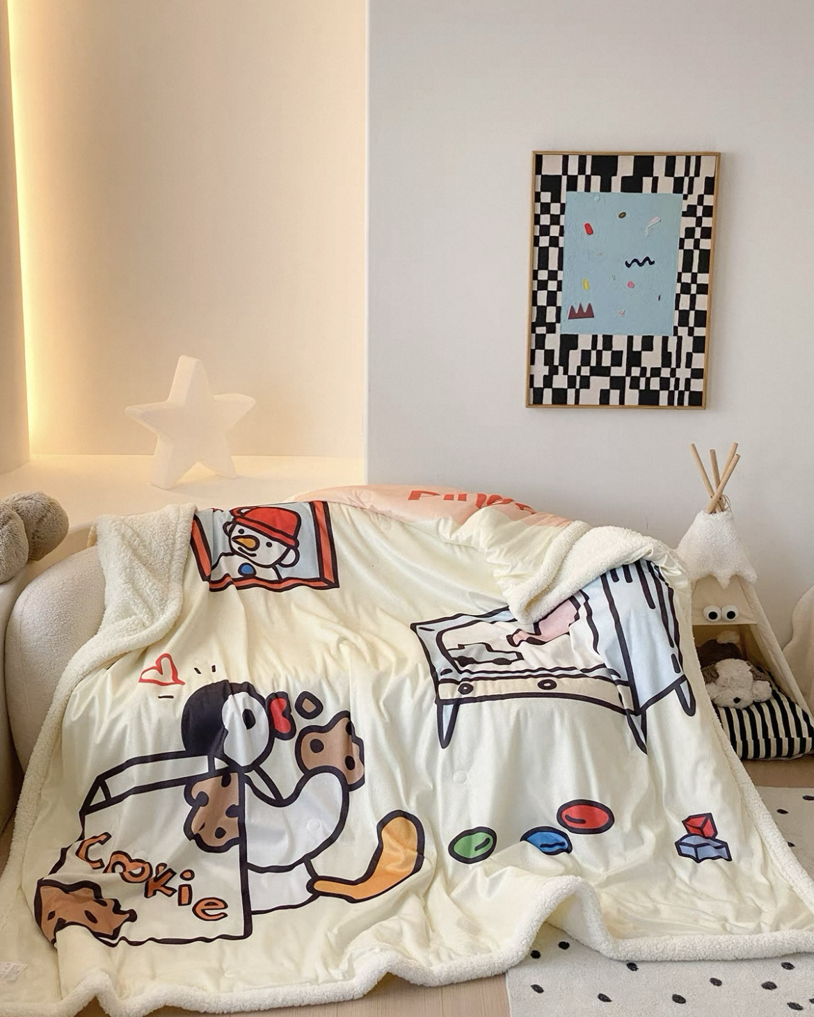 <正版授權>PINGU 企鵝家族 保暖毛毯 蓋毯 仿羊羔絨