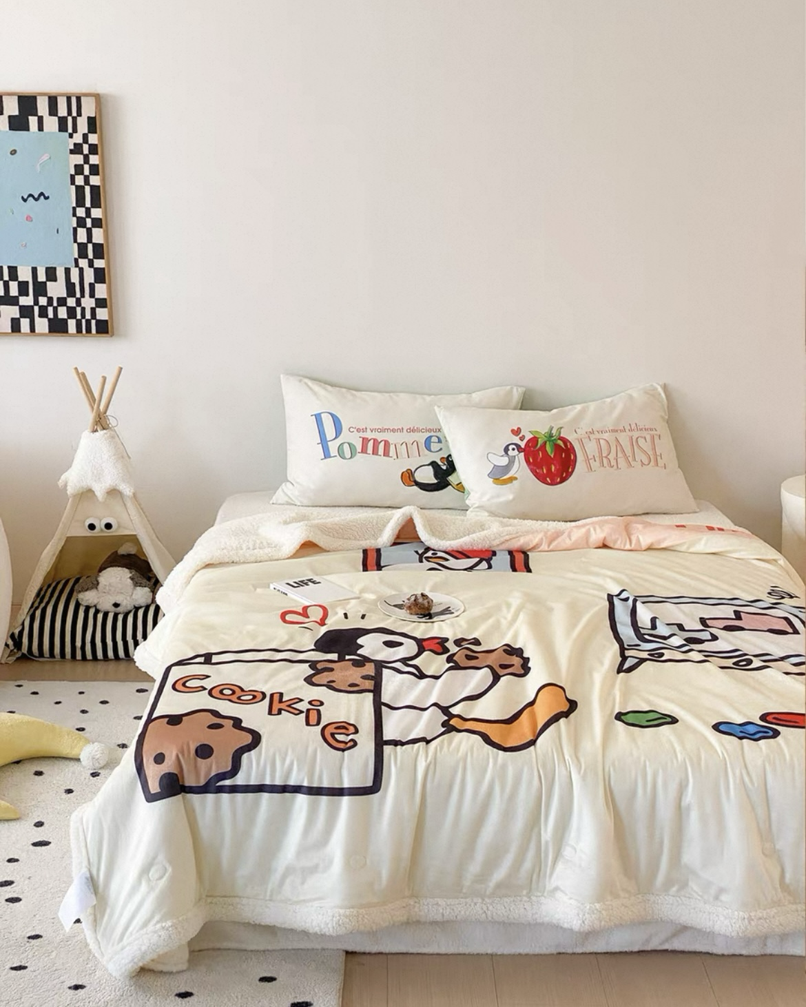 <正版授權>PINGU 企鵝家族 保暖毛毯 蓋毯 仿羊羔絨