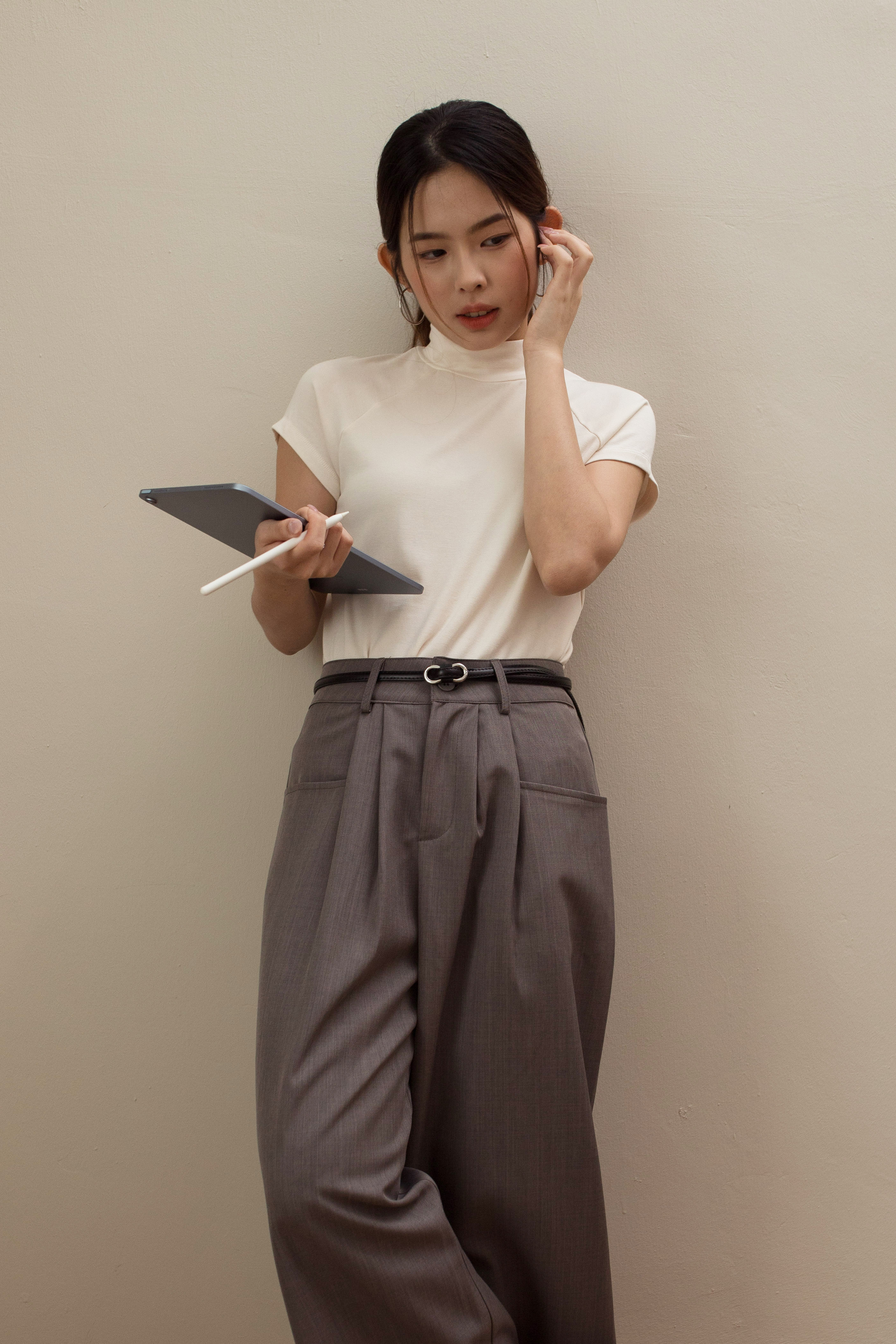 Laven Tailored Pants Grey- 2539PLGRY