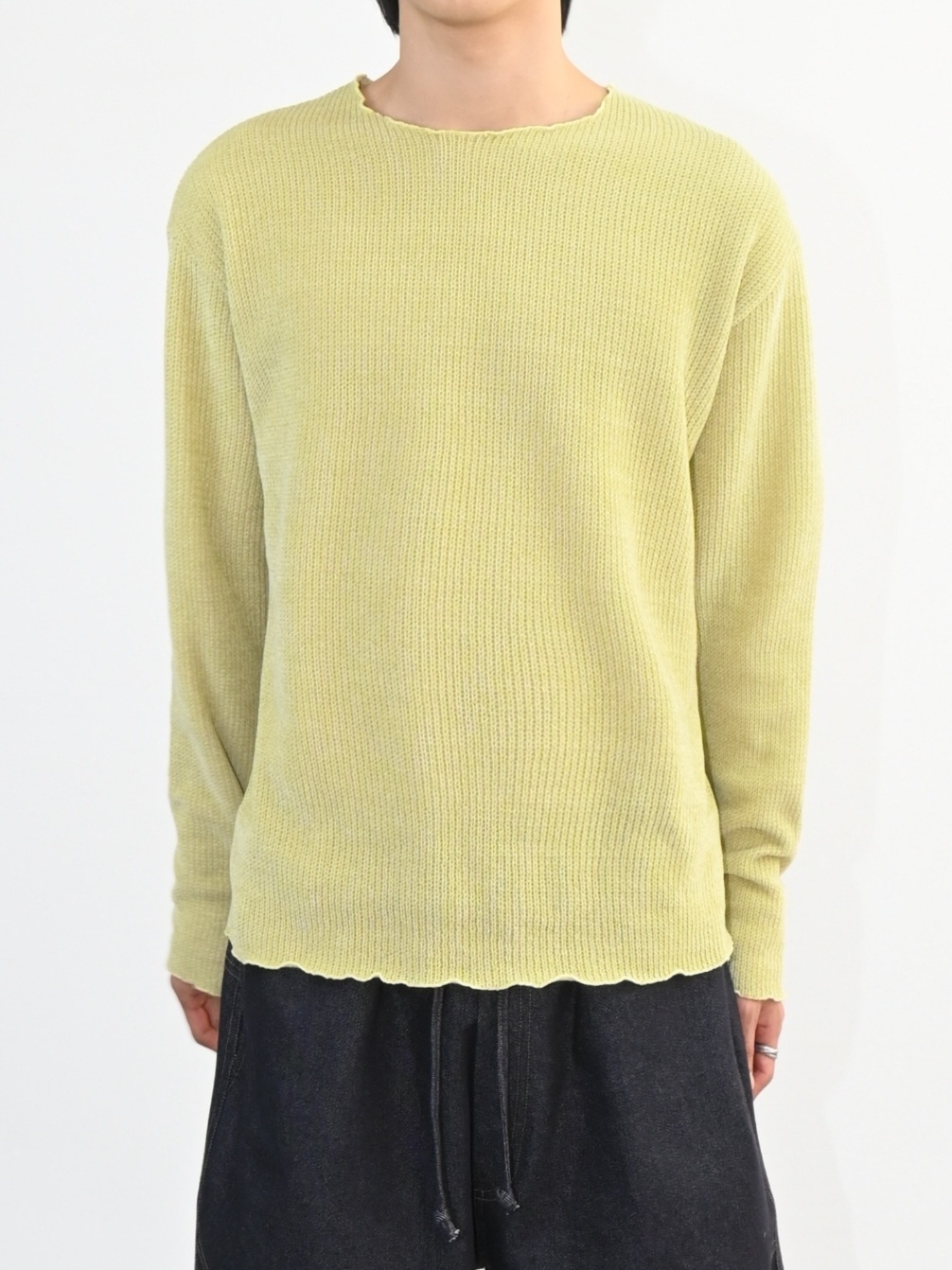 水洗針織長袖T恤