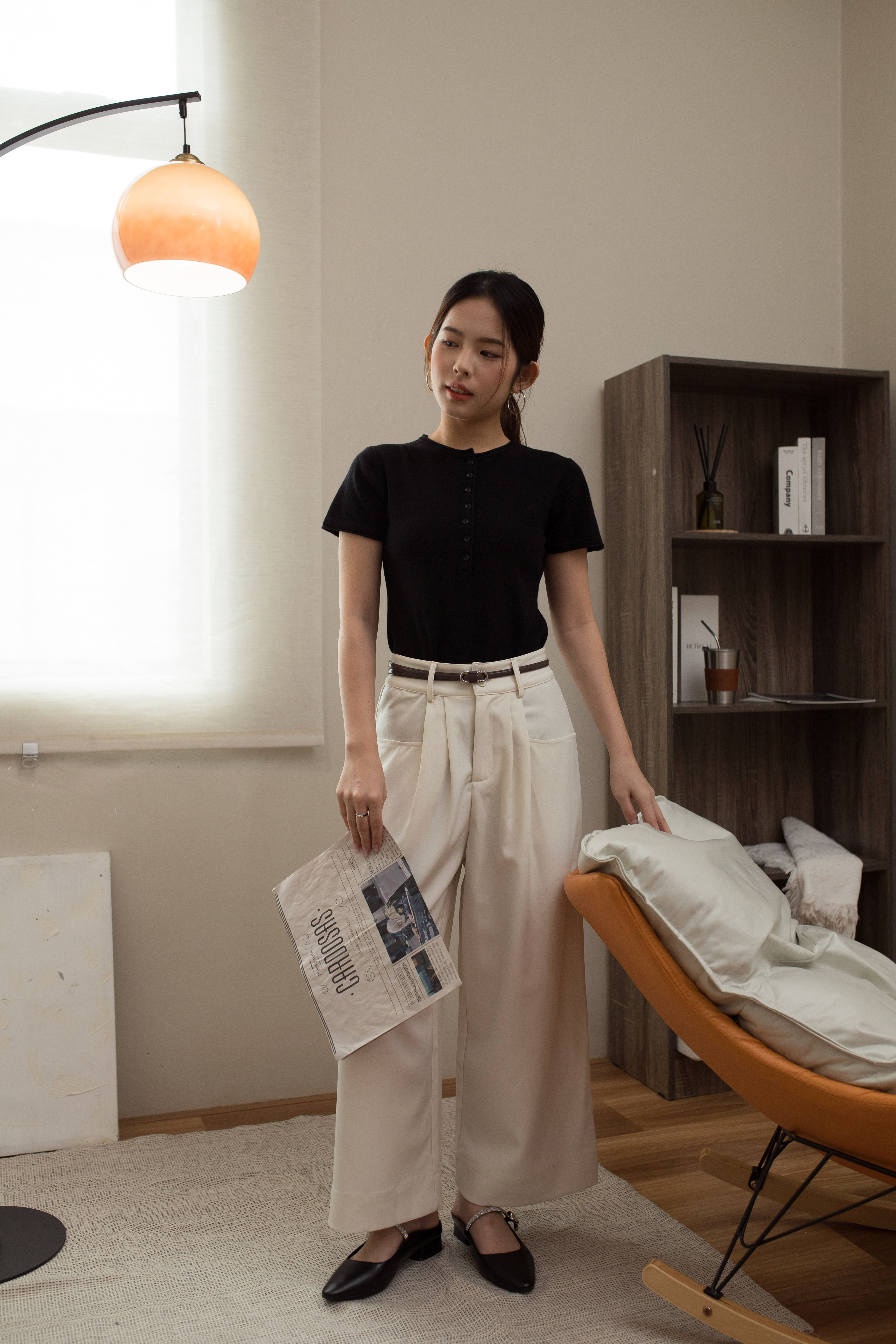 Laven Tailored Pants Beige- 2539PLBEI