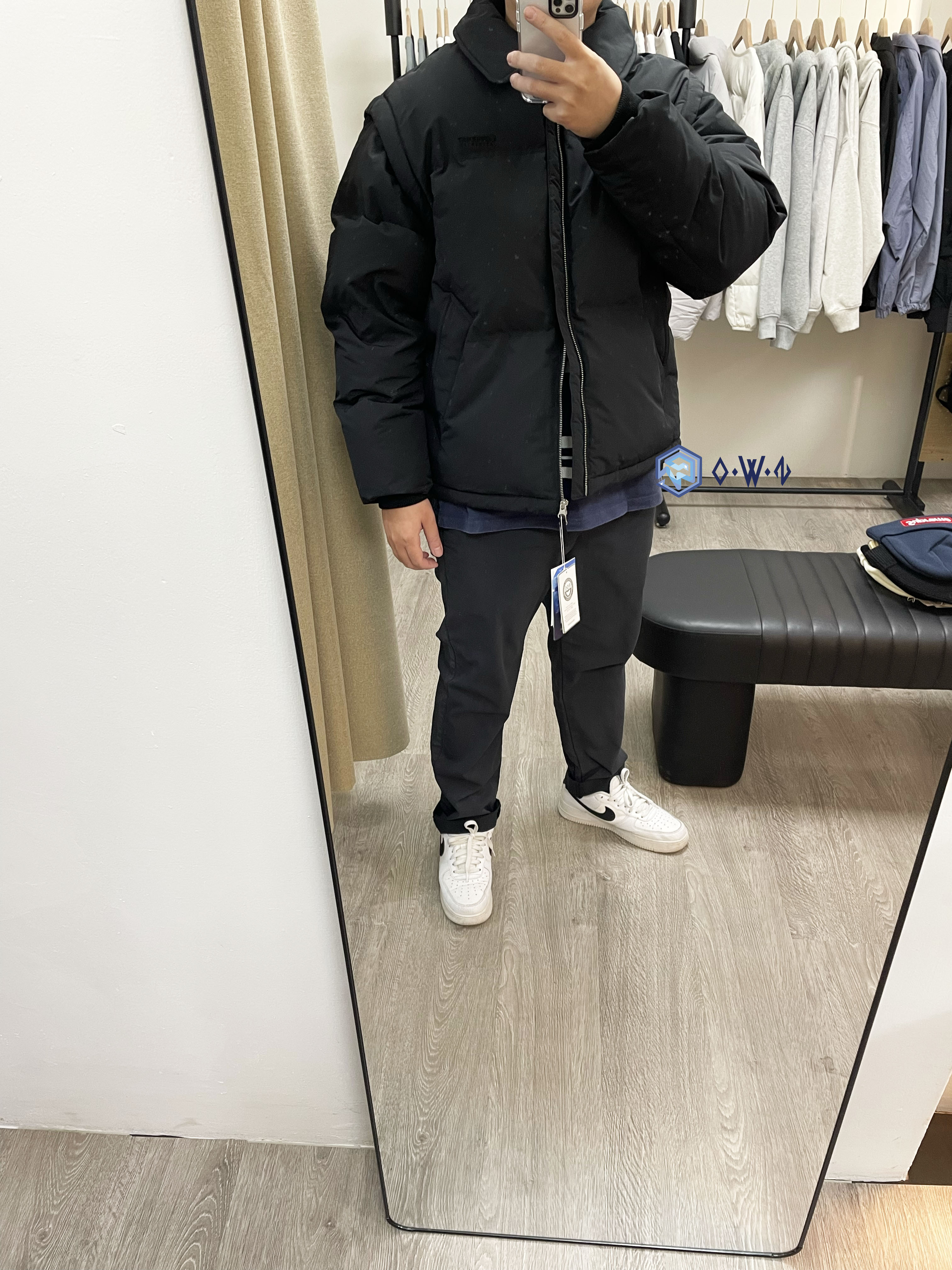 【OWN】Covernat 二合一 羽絨外套 羽絨背心 防風 防水 RDS 鴨絨 填充 秋冬外套 不分男女 黑色 米色