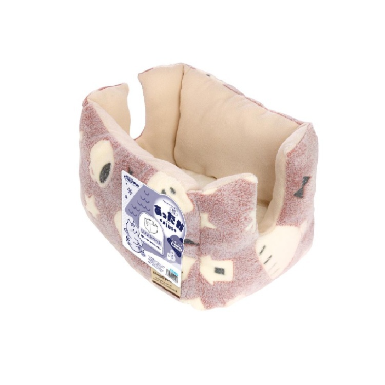 DoggyMan 冬日時間 紙巾盒型寵物窩 酒紅色