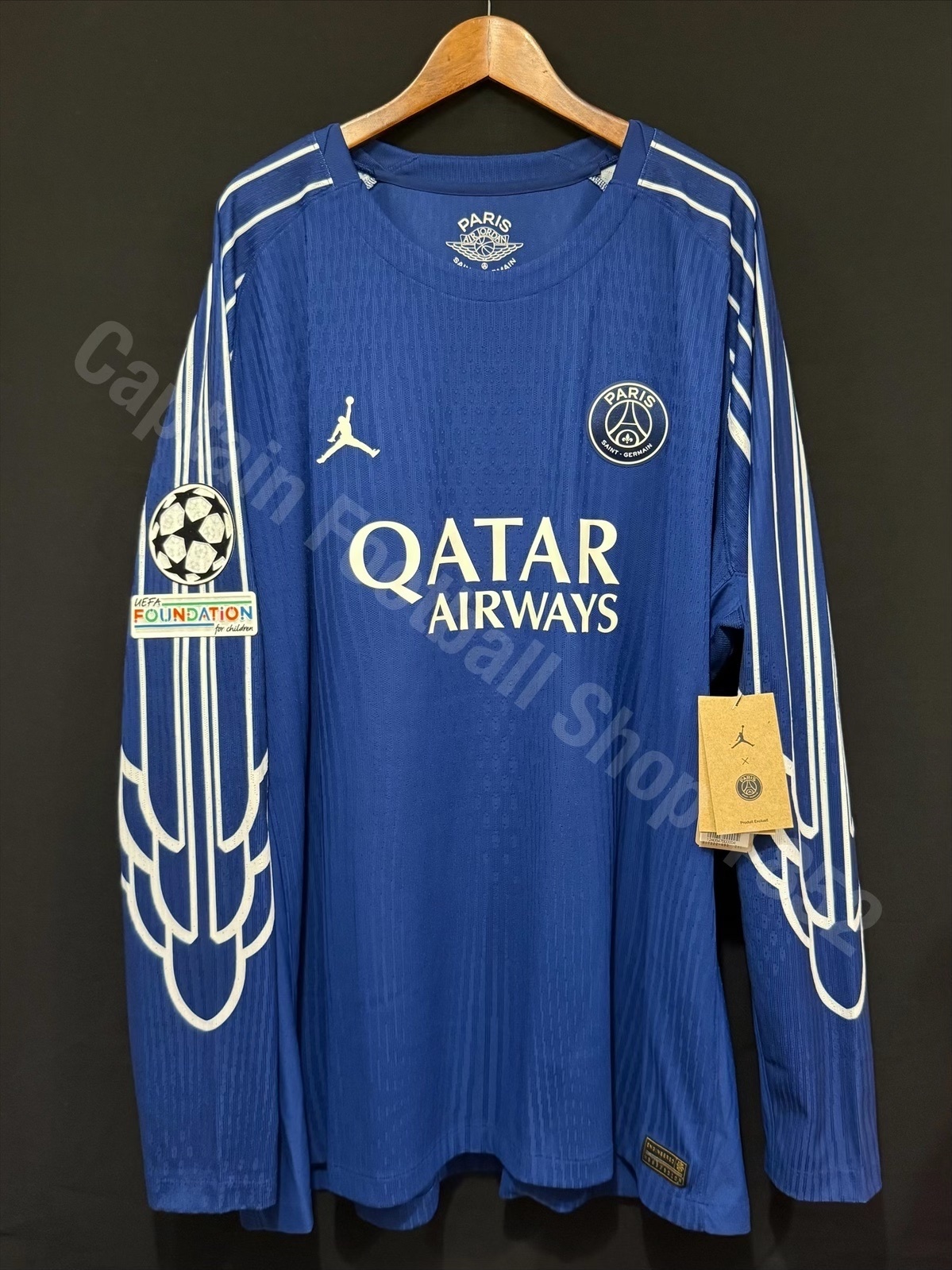 (BNWT) PSG Paris Saint Germain 2024-2025 Nike x Jordan L/S Forth Authnetic Player Shirt #7 KVARATSKHELIA