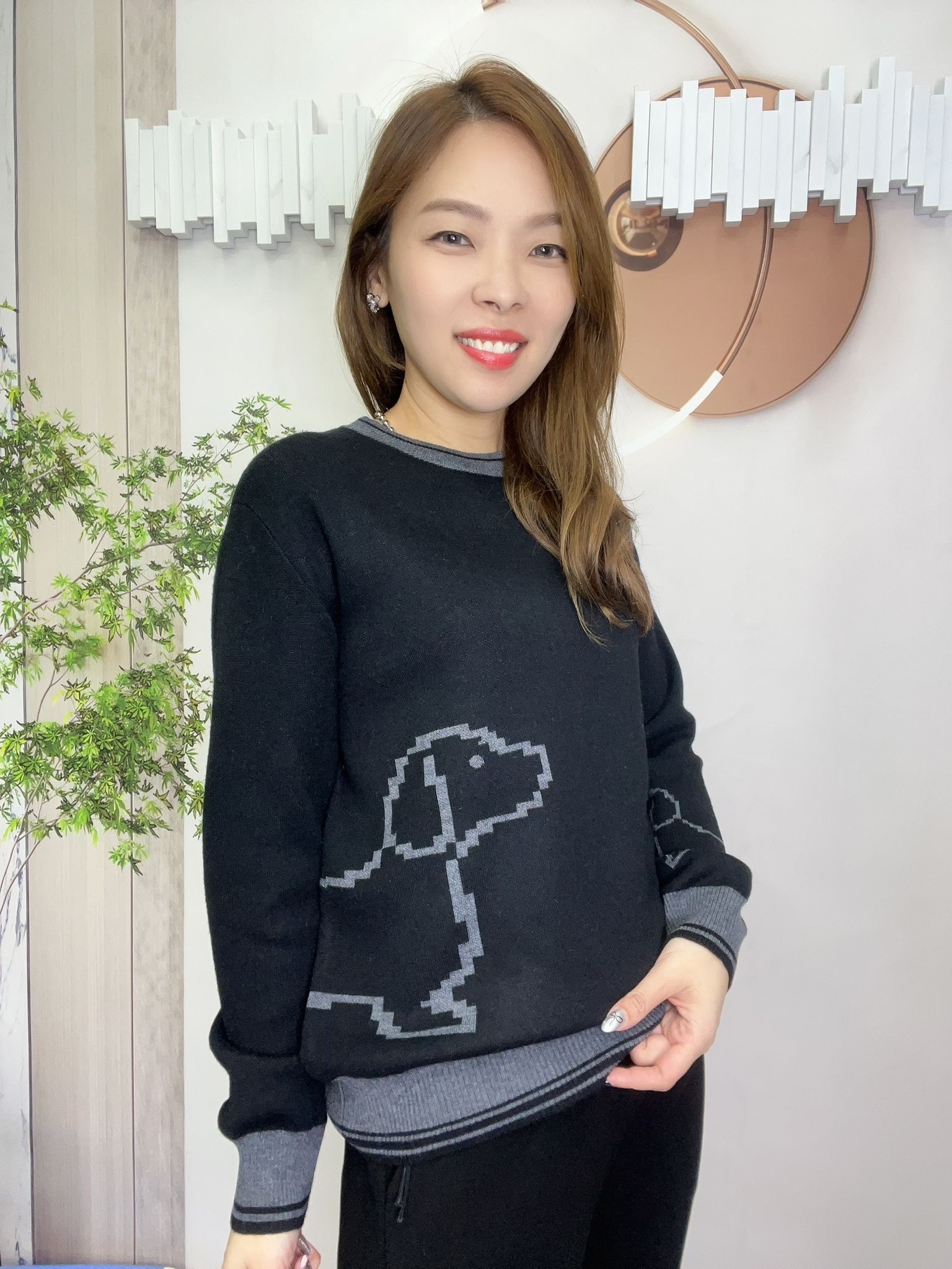 韓國高質針織狗仔圖top~119N