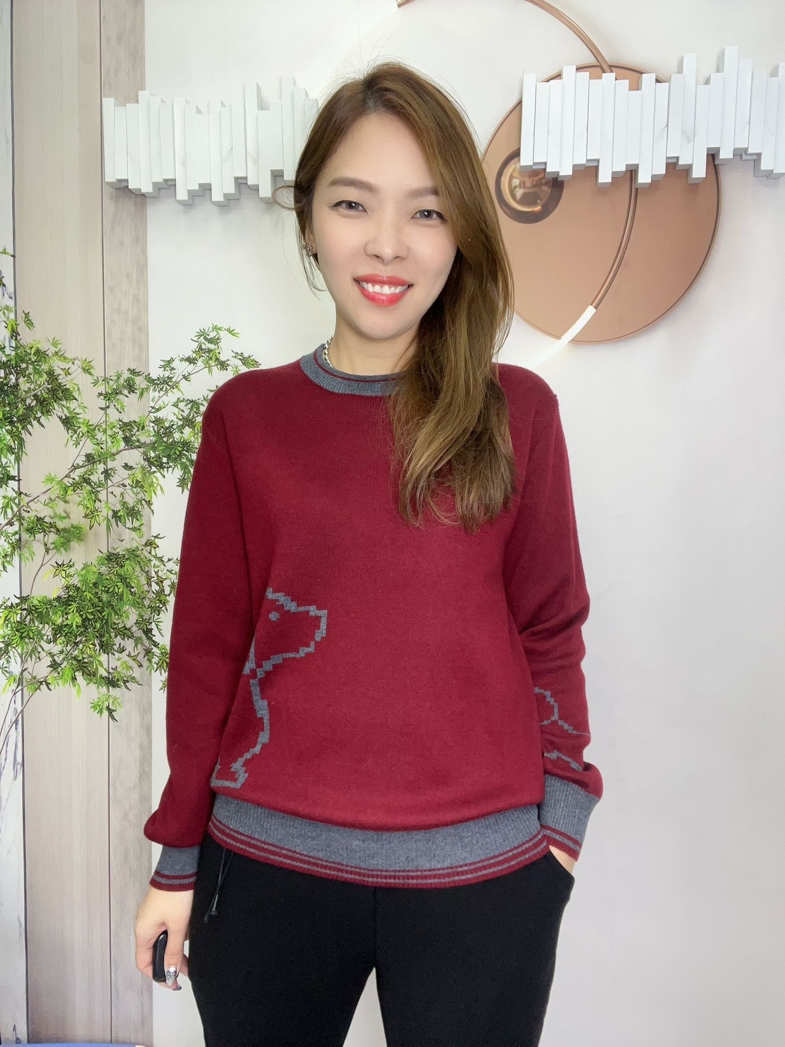 韓國高質針織狗仔圖top~119N