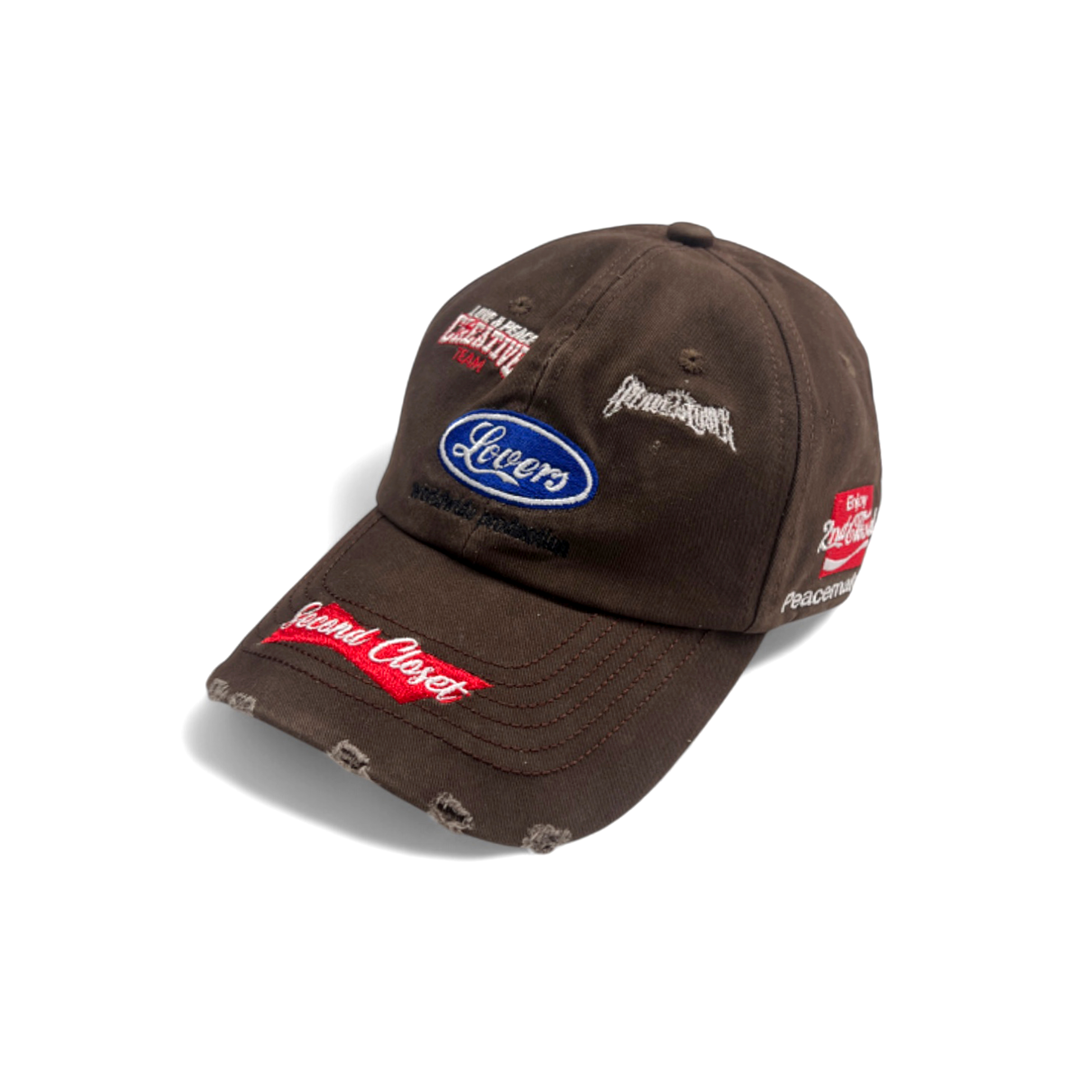 2nd Closet Lovers Logos Damaged Cap | CP06
