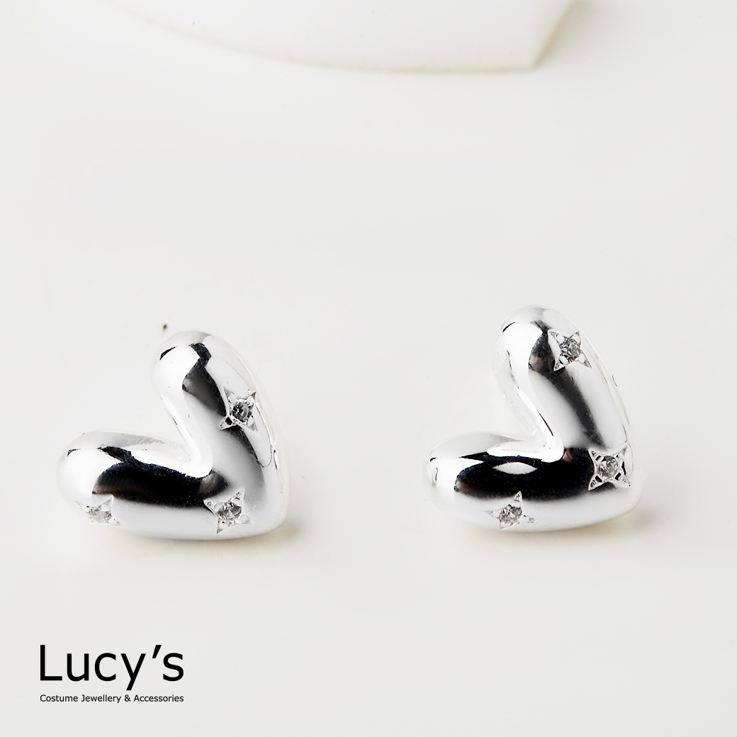 925純銀 閃閃愛 耳環 (122921)