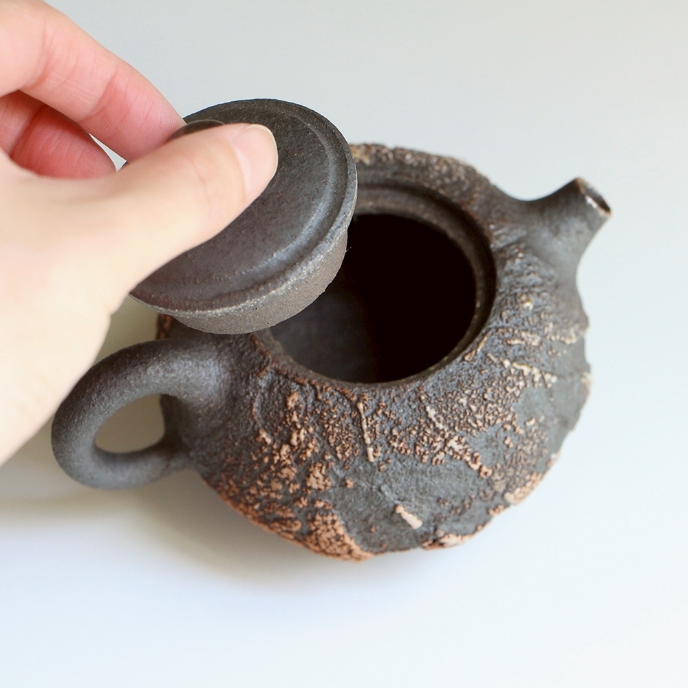 黑耀柴燒茶壺