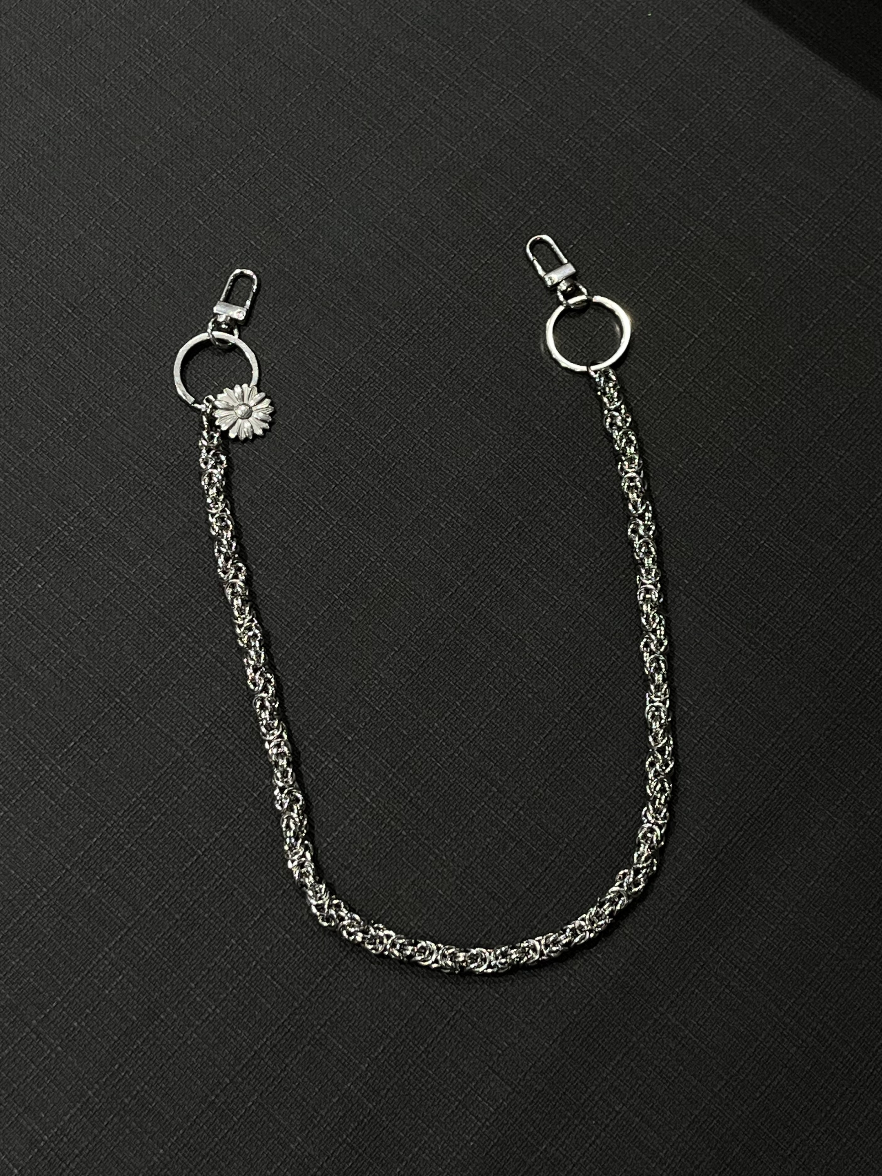 雛菊吊飾褲鏈 醫療鋼