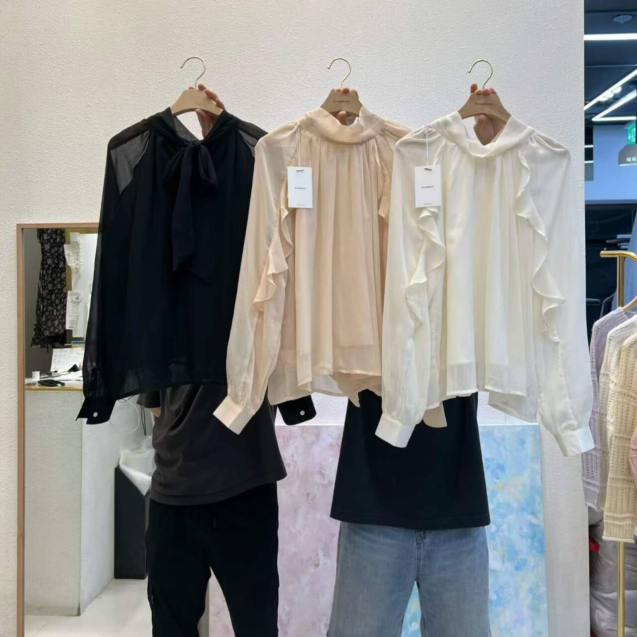 SY5141 飄飄波浪邊宮廷上衣