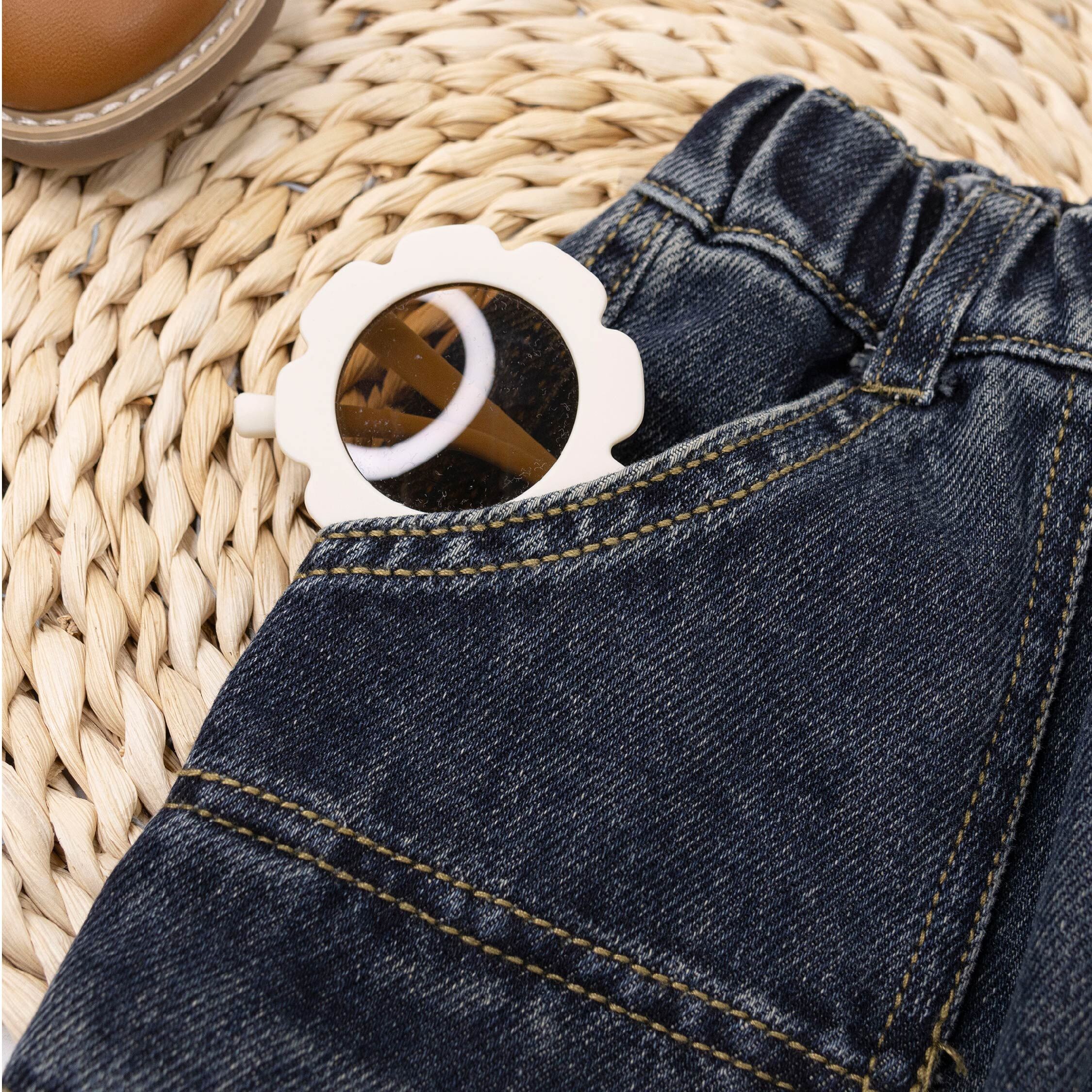 【H55527】休閒個性工裝牛仔褲