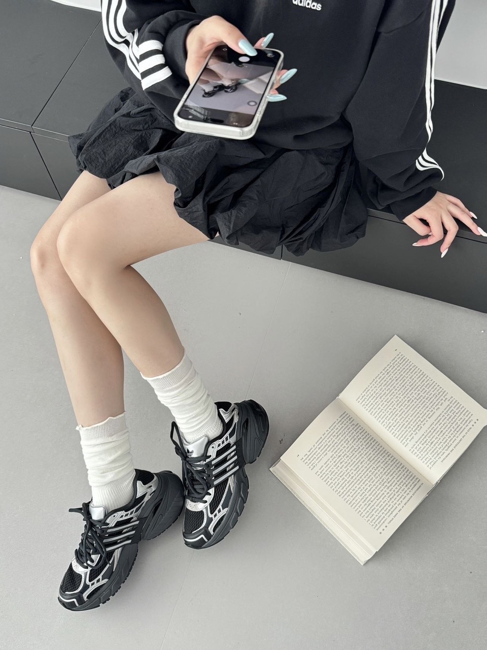 ADIDAS ORIGINALS ADISTAR XLG 黑銀 灰銀 復古 男鞋 KJ1387 / 預購