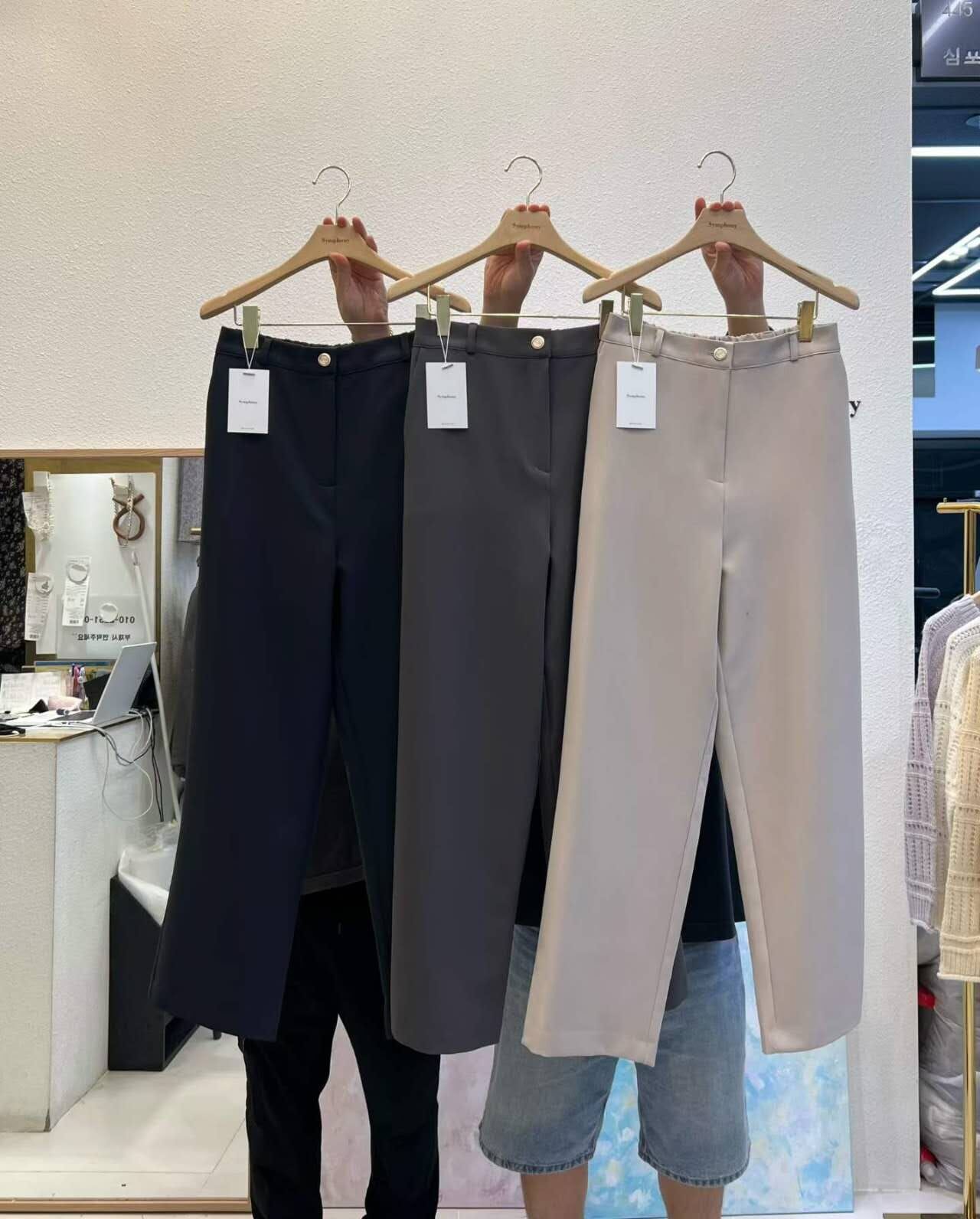 SY5144 金扣直筒西褲