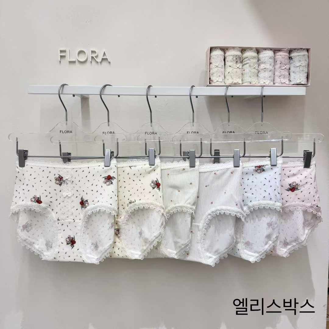 FL5133 碎花條紋內褲6條套裝