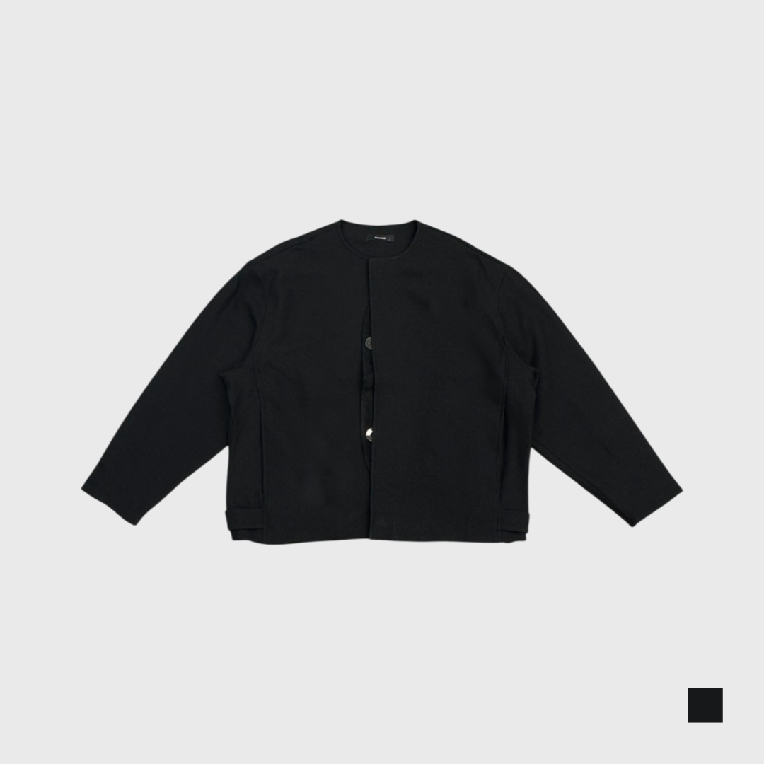 無領立體剪裁外套