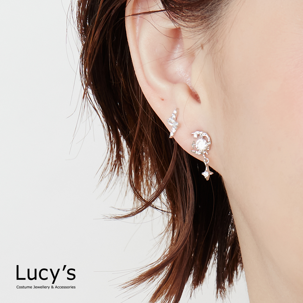 電芒月夜 耳環 (二色) (125039/125040)