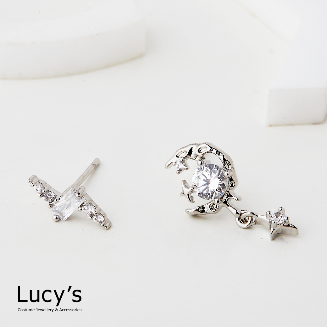 電芒月夜 耳環 (二色) (125039/125040)