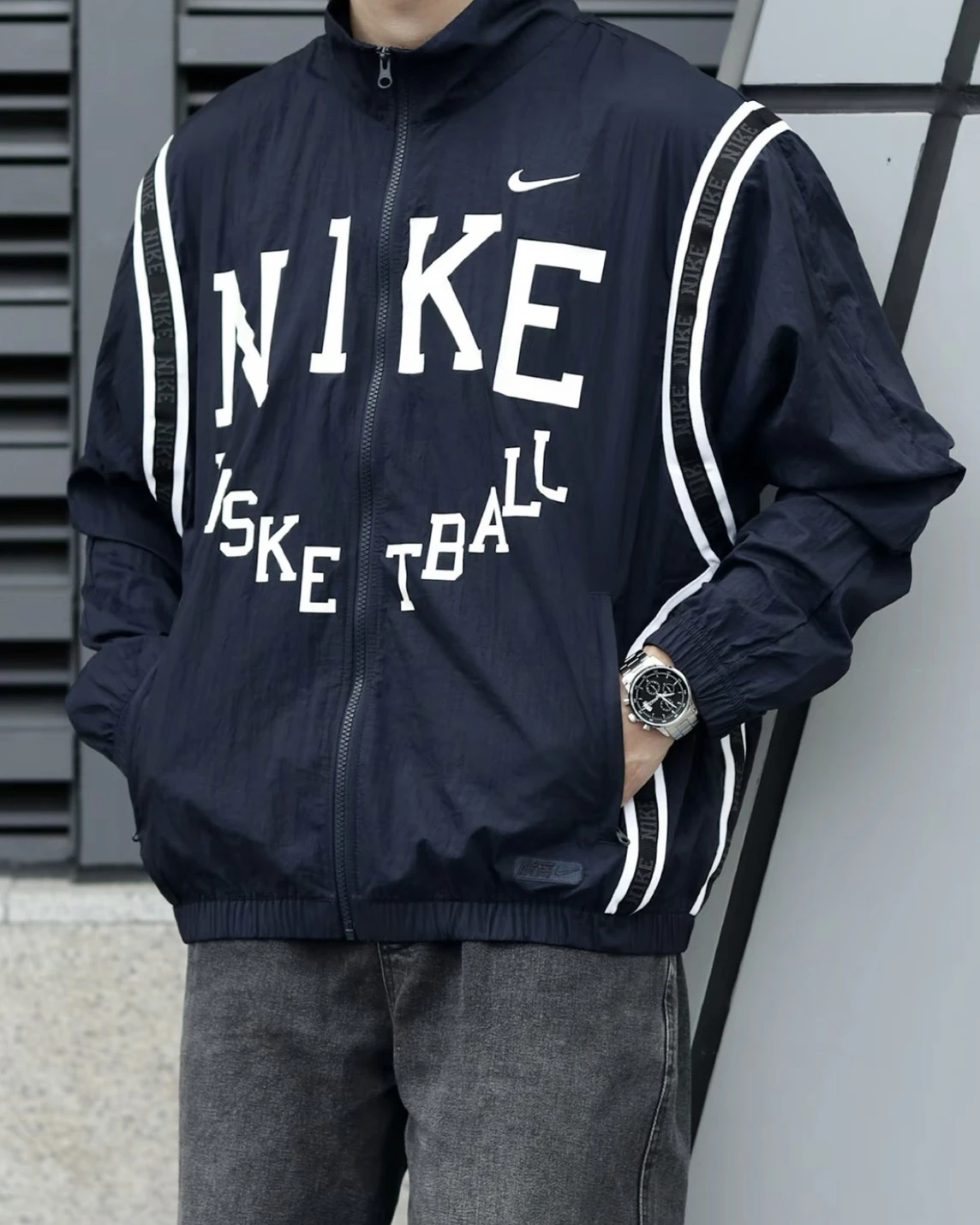 (預訂) Nike Basketball Jacket - Dark Navy