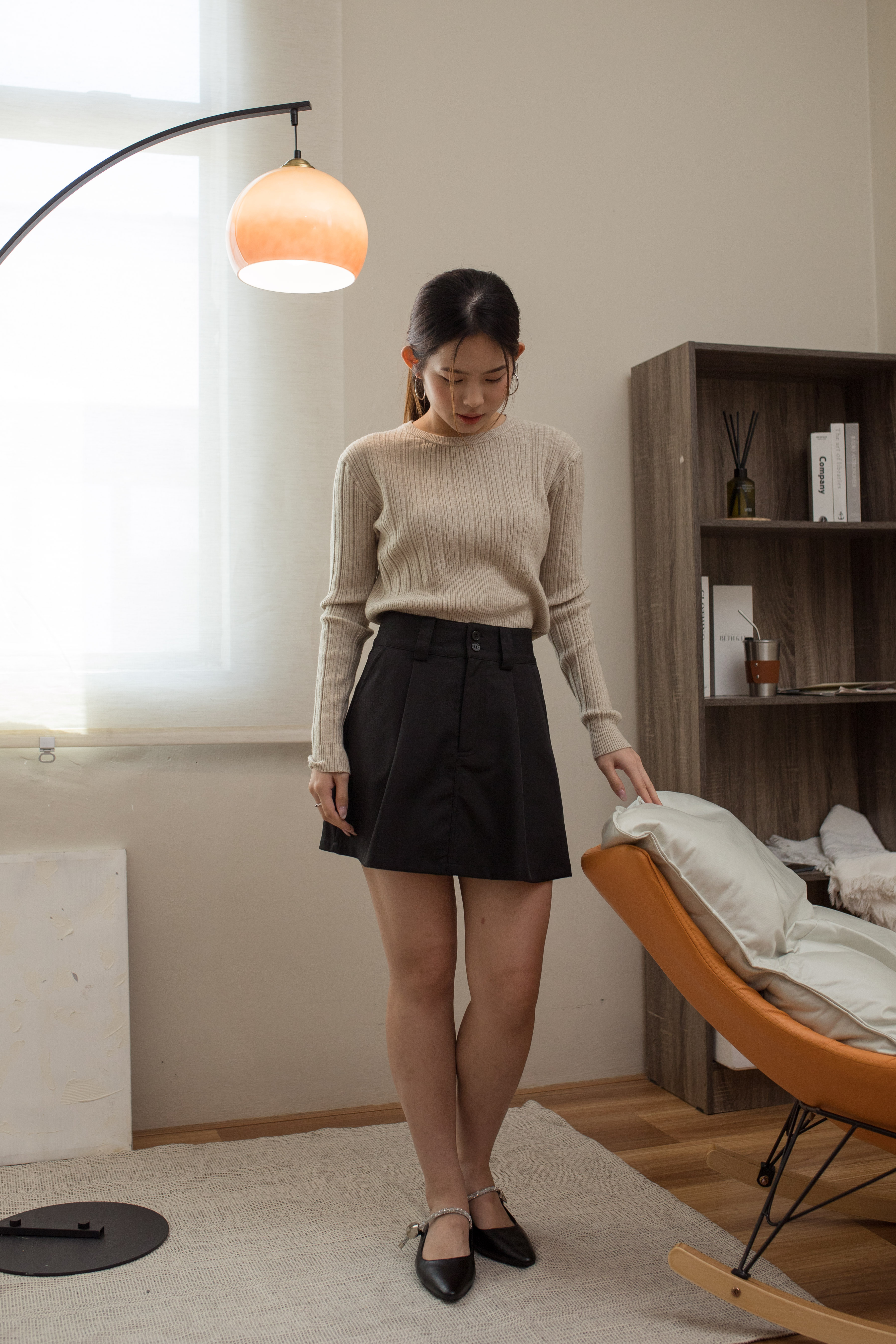 Laven Pleated Skort  Black - 2540SKBLK