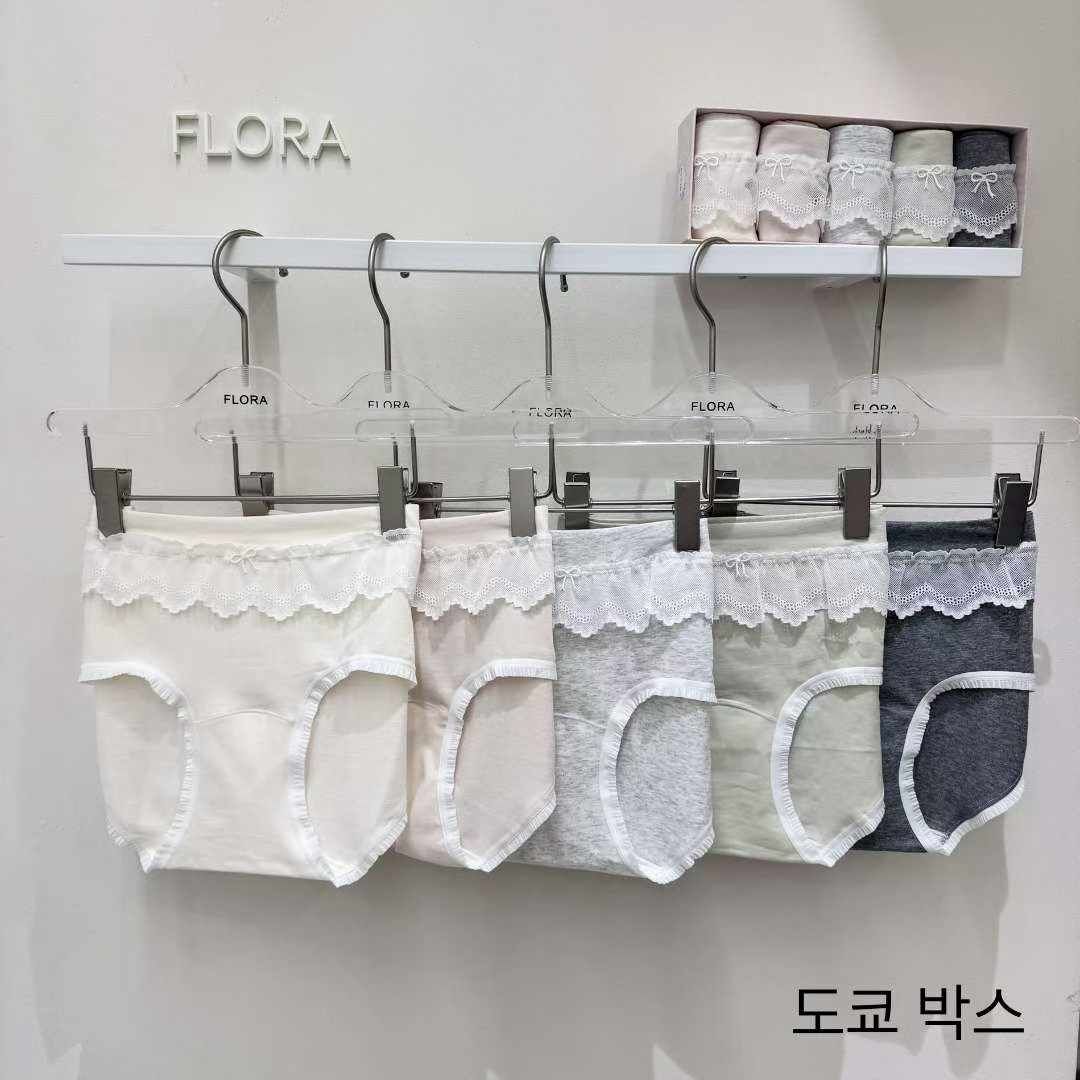 FL5137 粗花邊內褲5條套裝