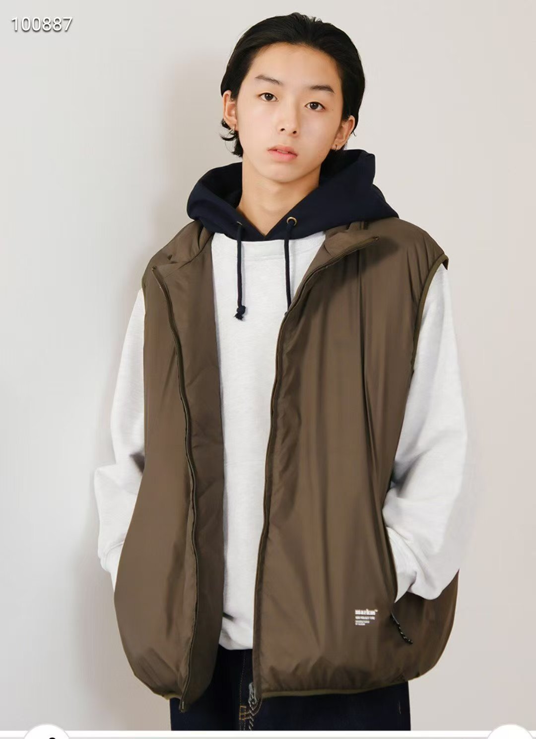 韓國代購 MARKM 男女同款棉背心100887