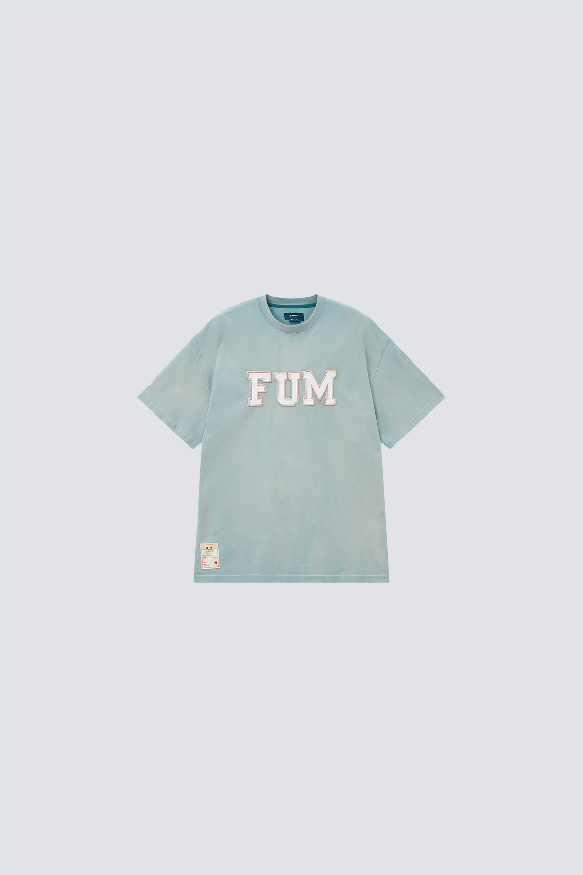 FUM Applique Washed Tee｜Green｜Hong Kong Original Design