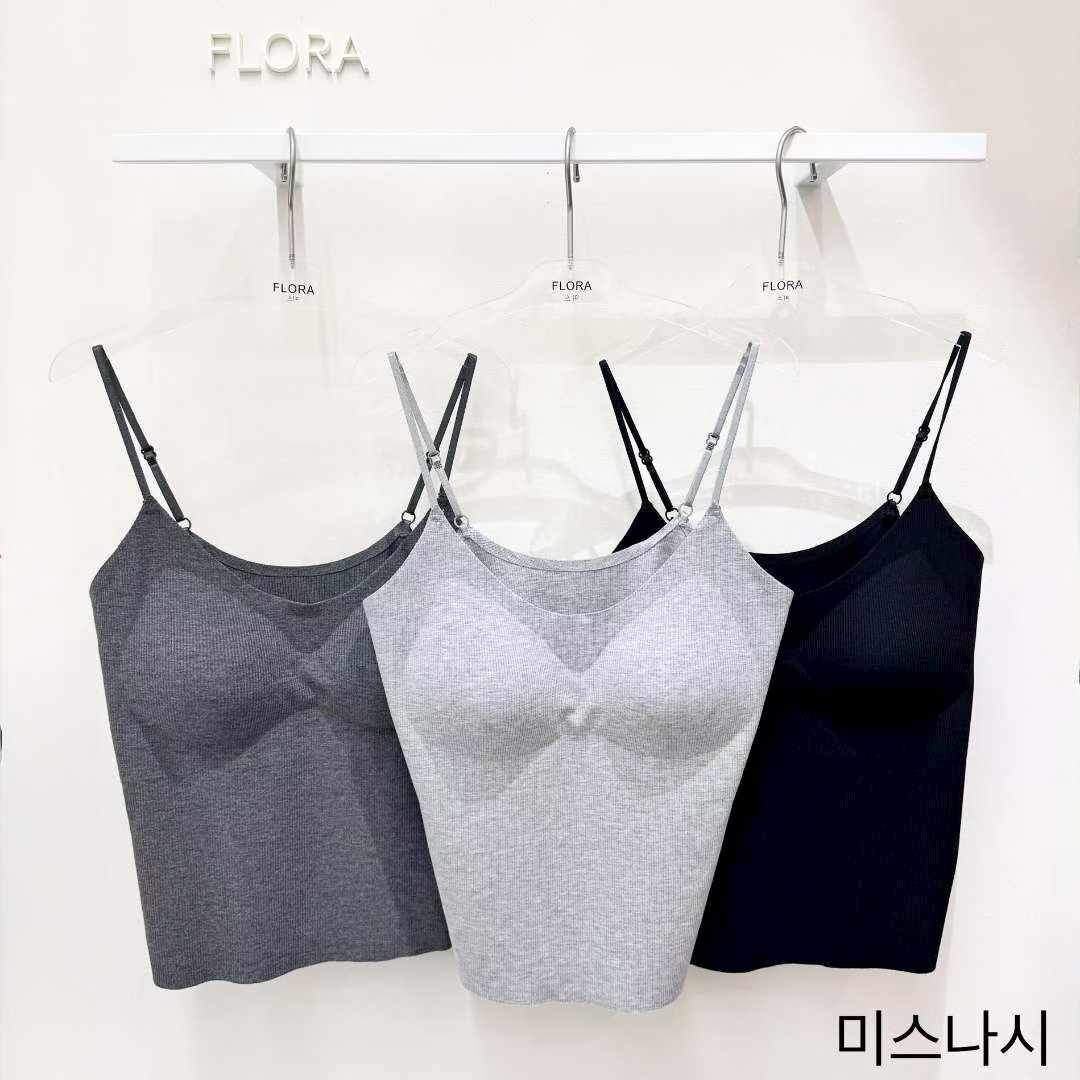 FL5143 V領坑紋有墊背心