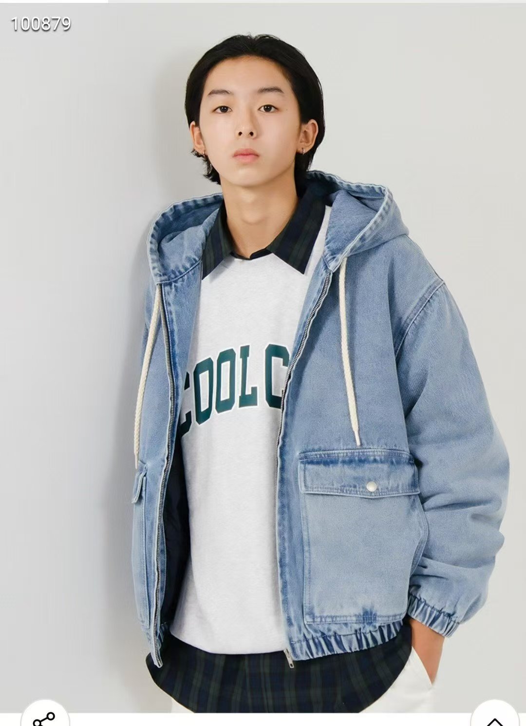 韓國代購 MARKM韓版牛仔加棉外套100879