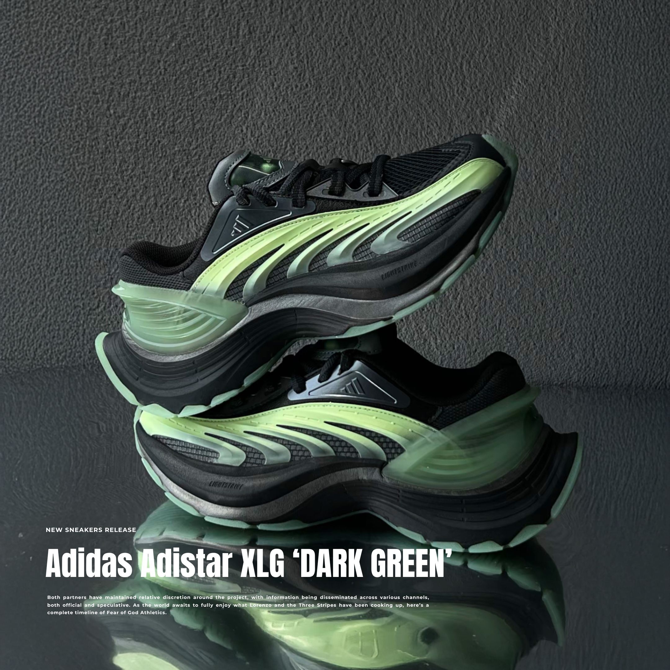 NICEDAY 代購 Adidas Fos XLG MTW 螢光綠 綠 黑綠 螢光 綠色 復古 未來 機甲鞋 JQ6211