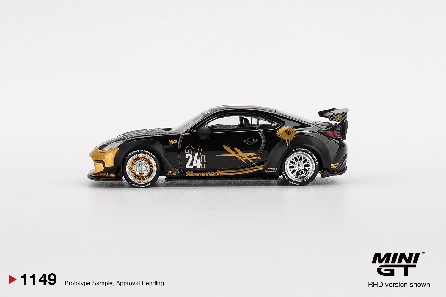 [預訂] Mini GT Toyota GR86 LB★Nation Black / Gold