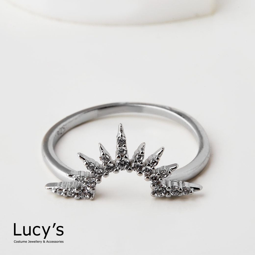 925純銀 光芒 戒指 (二色) (124820/124821)