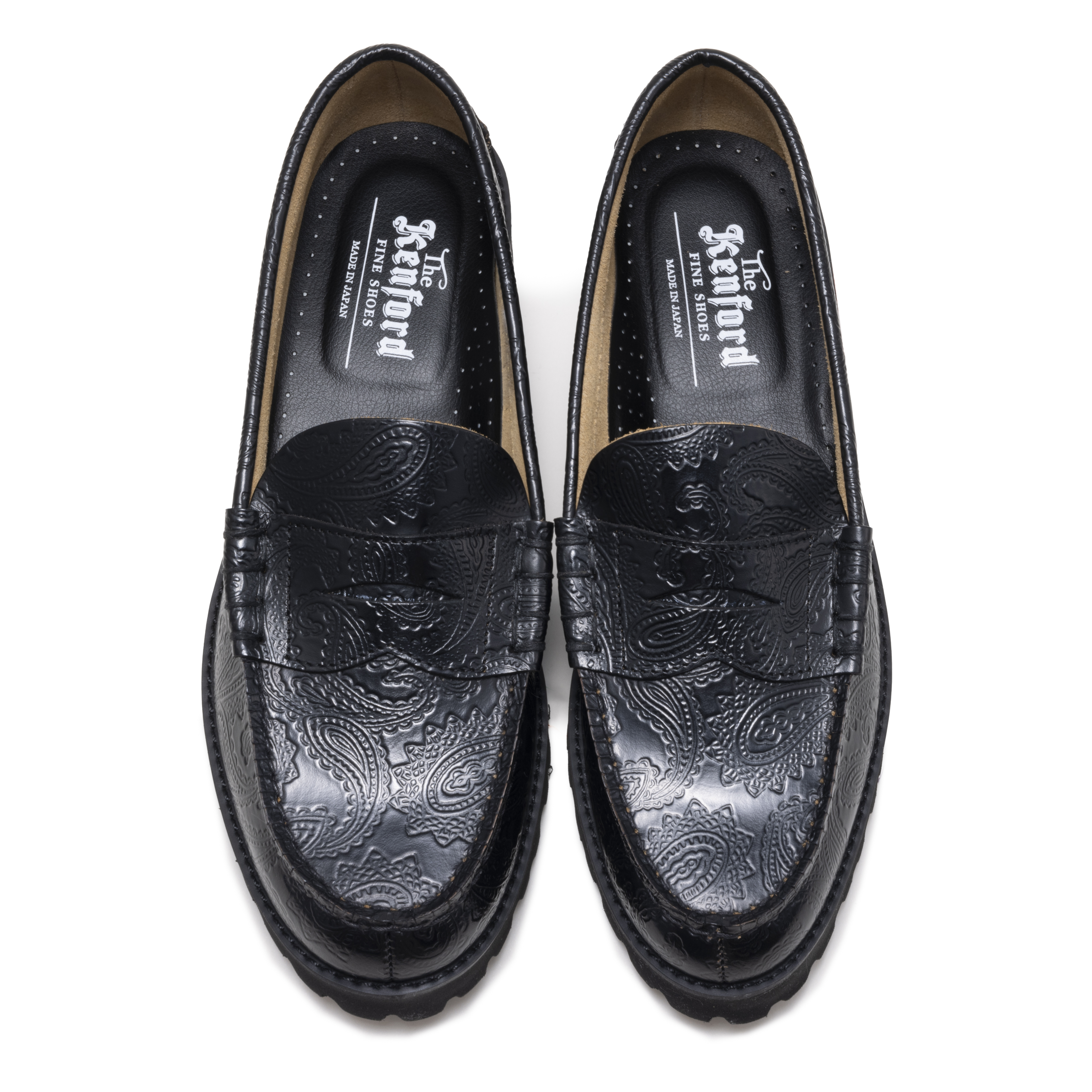 The Kenford Fineshoes WOMENS TANK SOLE LOAFERS / BLACK