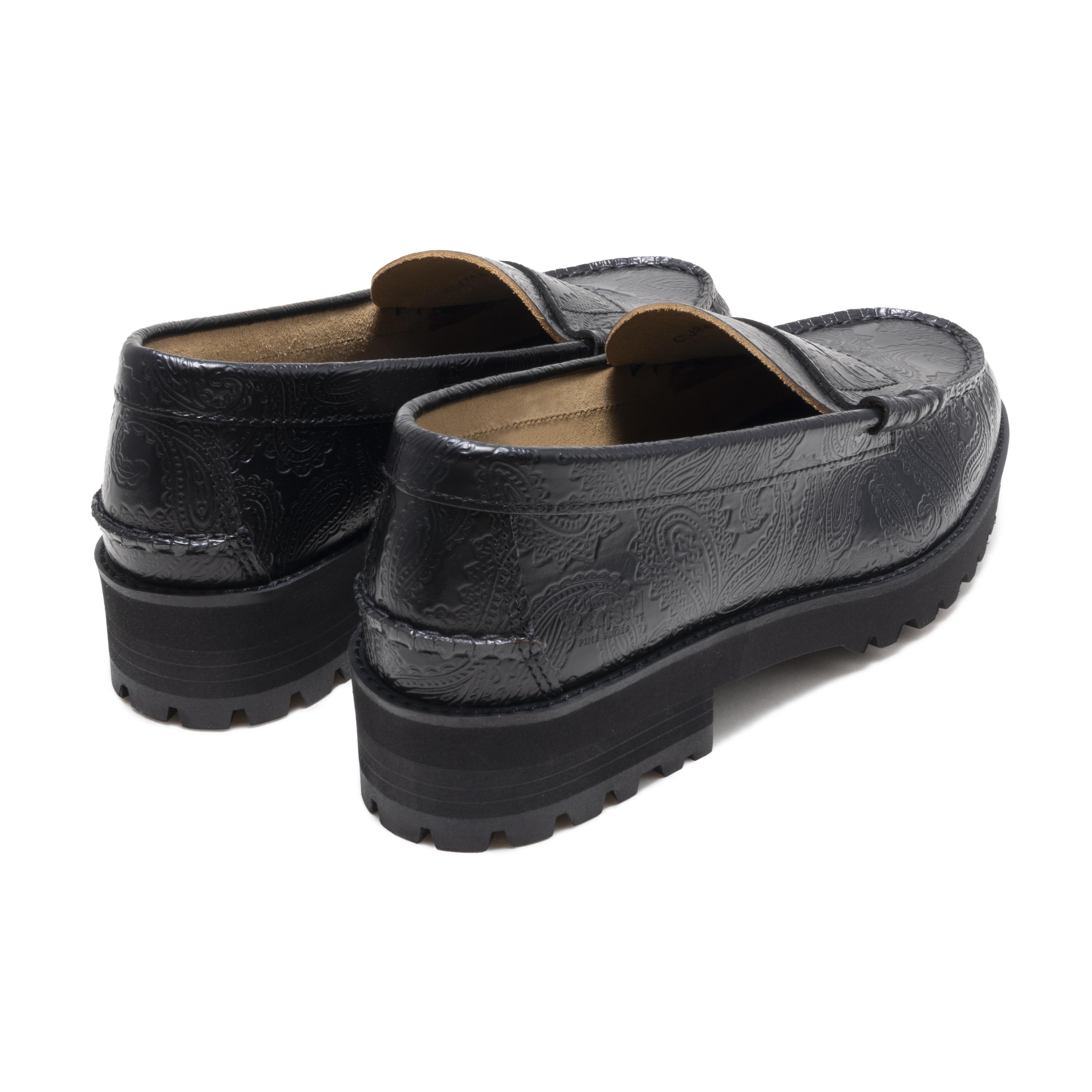 The Kenford Fineshoes WOMENS TANK SOLE LOAFERS / BLACK