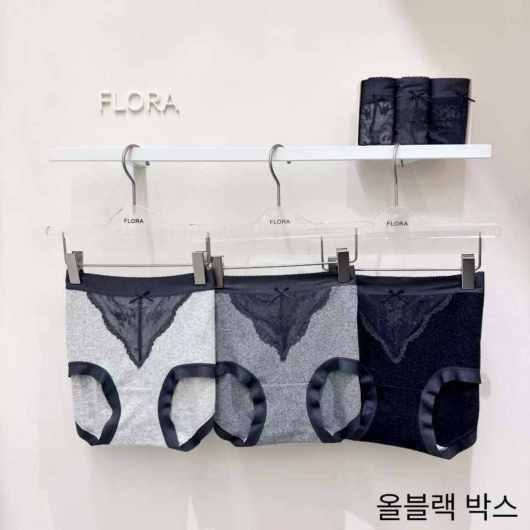 FL5148 V形蕾絲內褲3條套裝