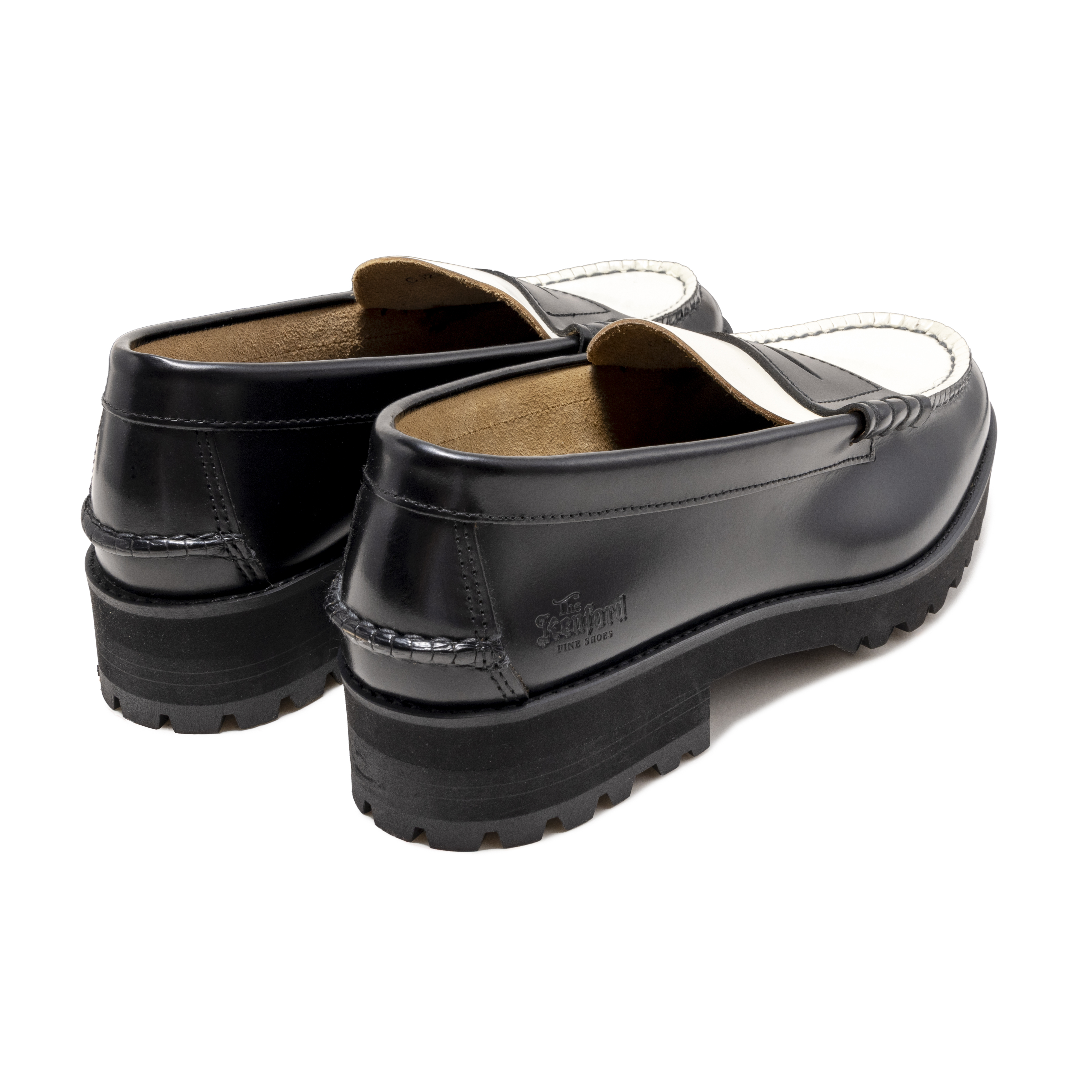 The Kenford Fineshoes WOMENS TANK SOLE LOAFERS / BLACK