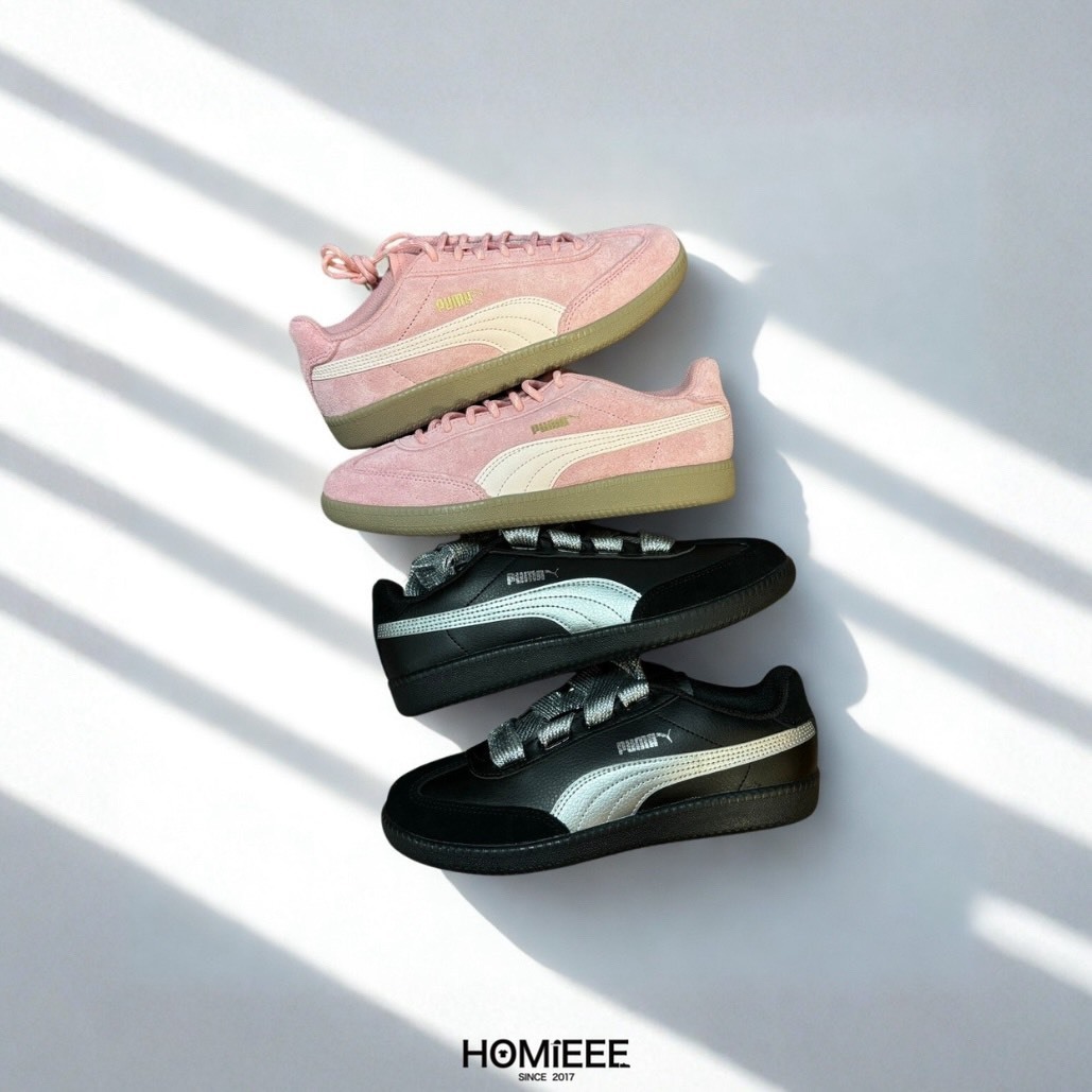 PUMA 9-T SUEDE 復古 休閒鞋 黑銀 粉色 女鞋 [407608-02] [406756-02]