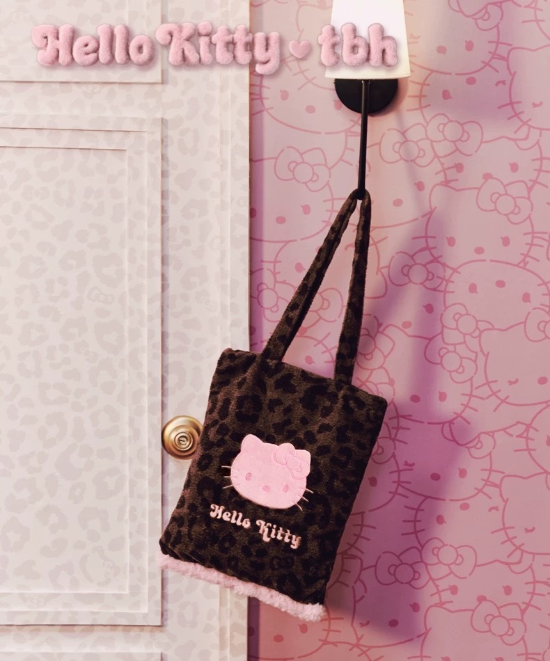 HELLO KITTY x TBH 豹紋系列 粉紅 手提袋 手提包 單肩包 凱蒂貓 / 預購