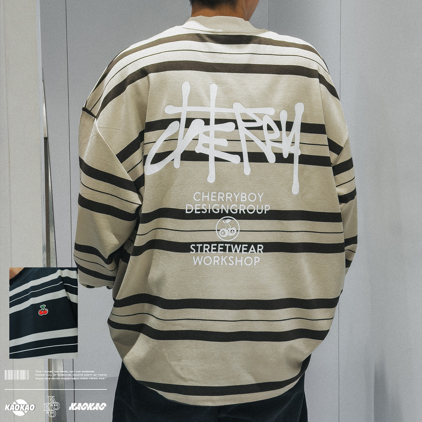 CHERRYBOY HORIZON LS TEE【CB24032】